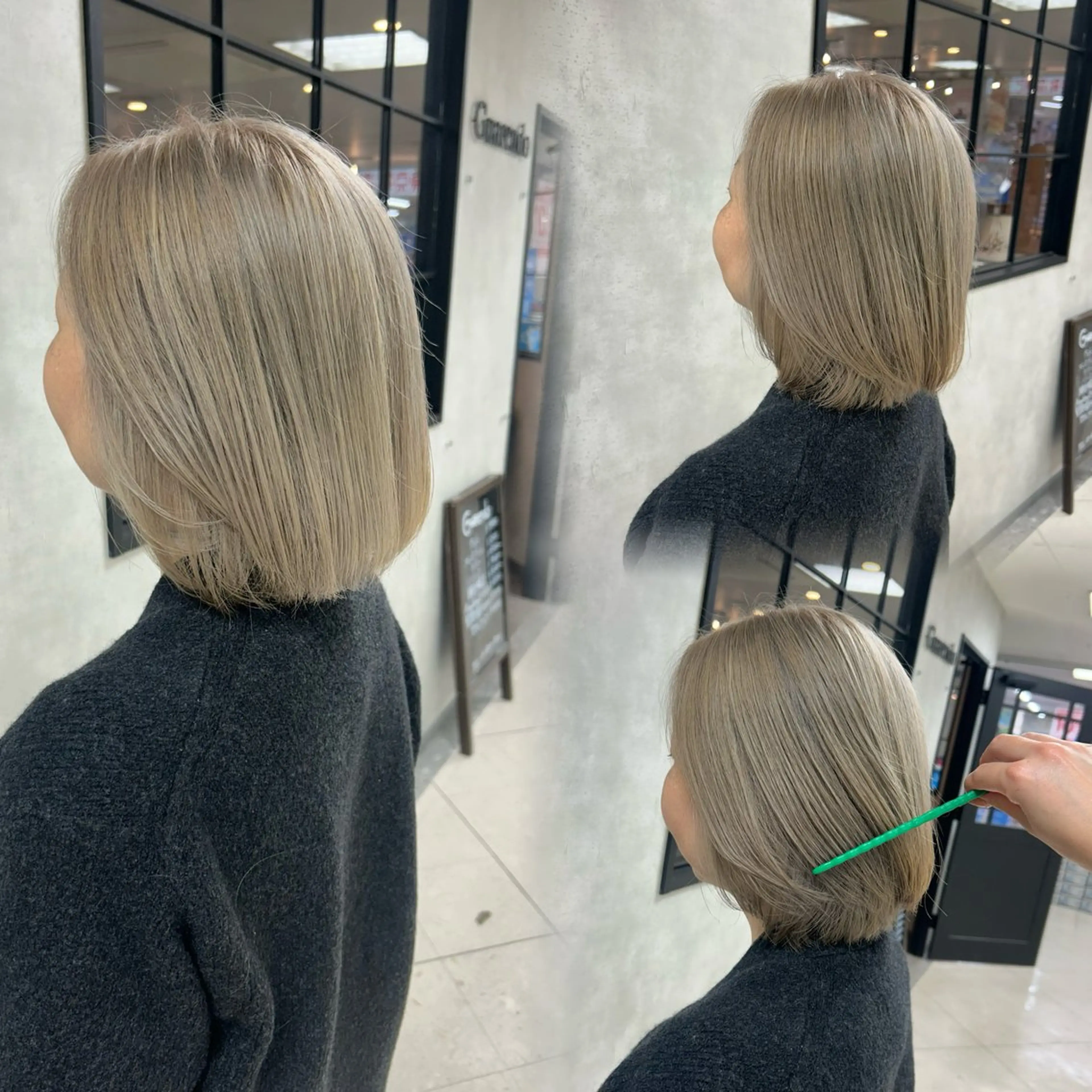 ショート カラー ベージュカラー ブリーチ ホワイトベージュ ヘアカラー トリートメント 🌈半谷 千尋⛅️✨のヘアスタイル