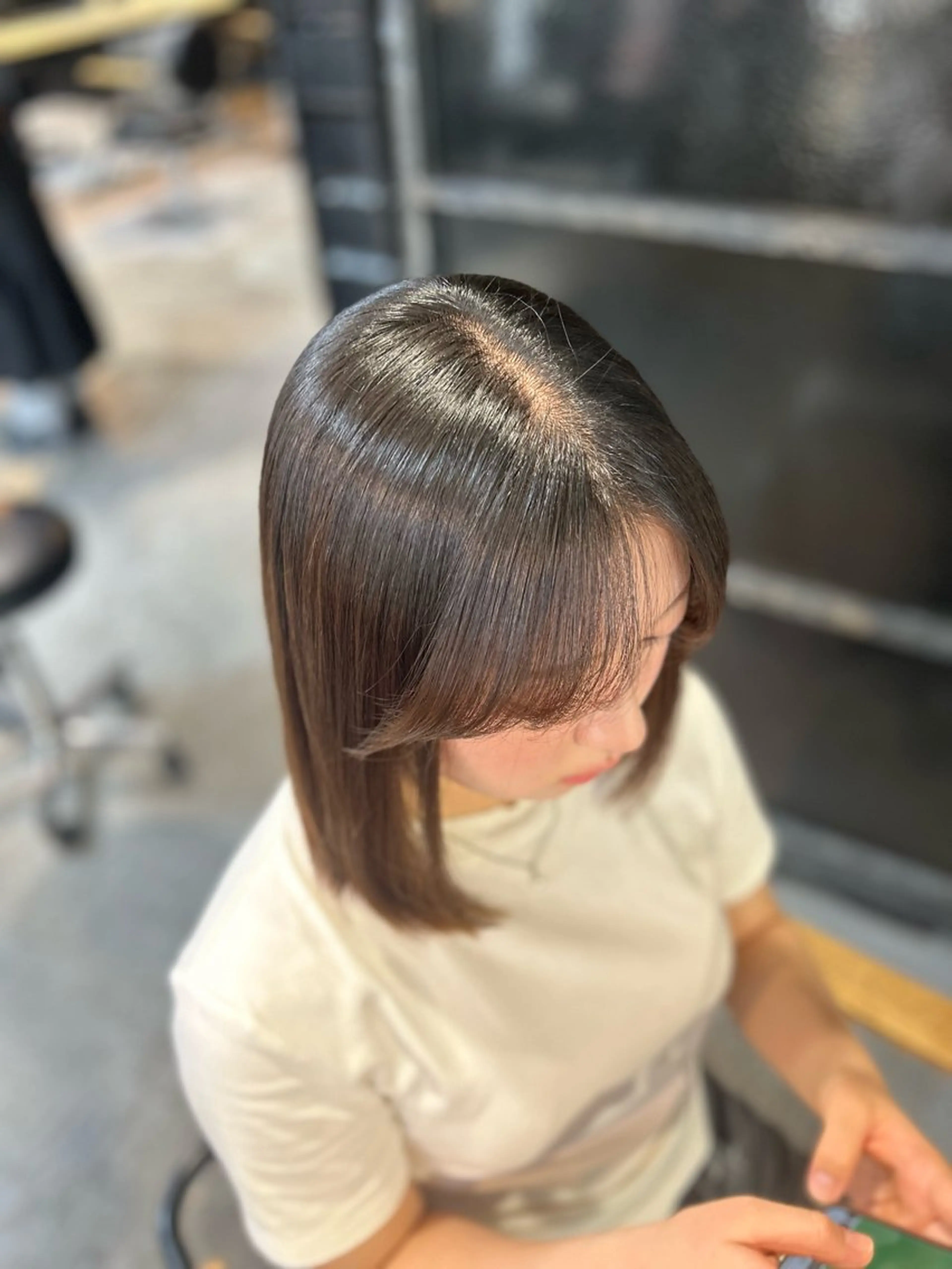 ミディアム 🌷ブリーチ縮毛矯正 /mina🌷のヘアスタイル