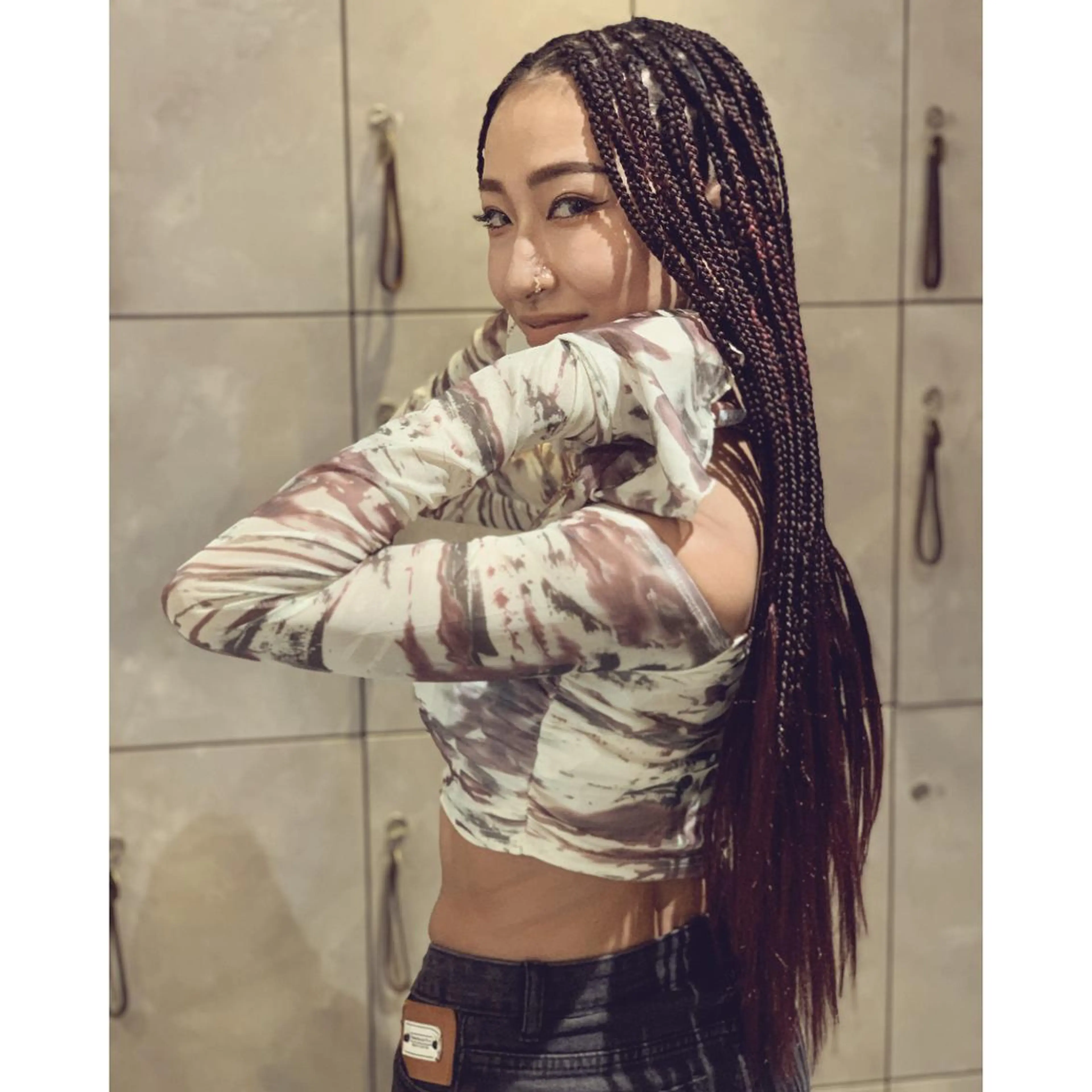 ミディアム カラー パーマ ヘアアレンジ メンズ キッズ 子どものヘアアレンジ エクステ ヘアセット BRAIDS💎愛子 大人ハイライト💎のヘアスタイル