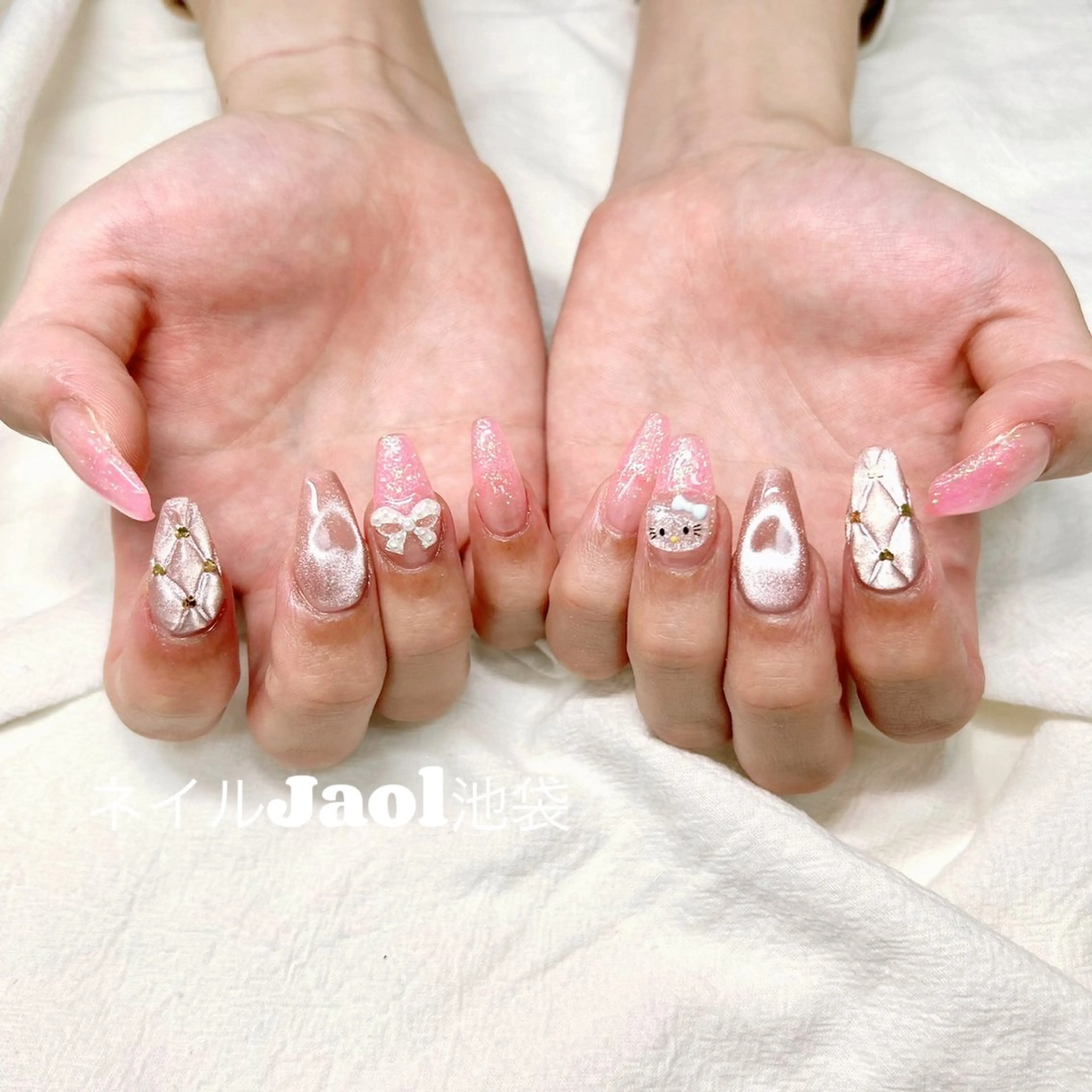 セミロング メンズ ネイルJaol 池袋のネイルデザイン