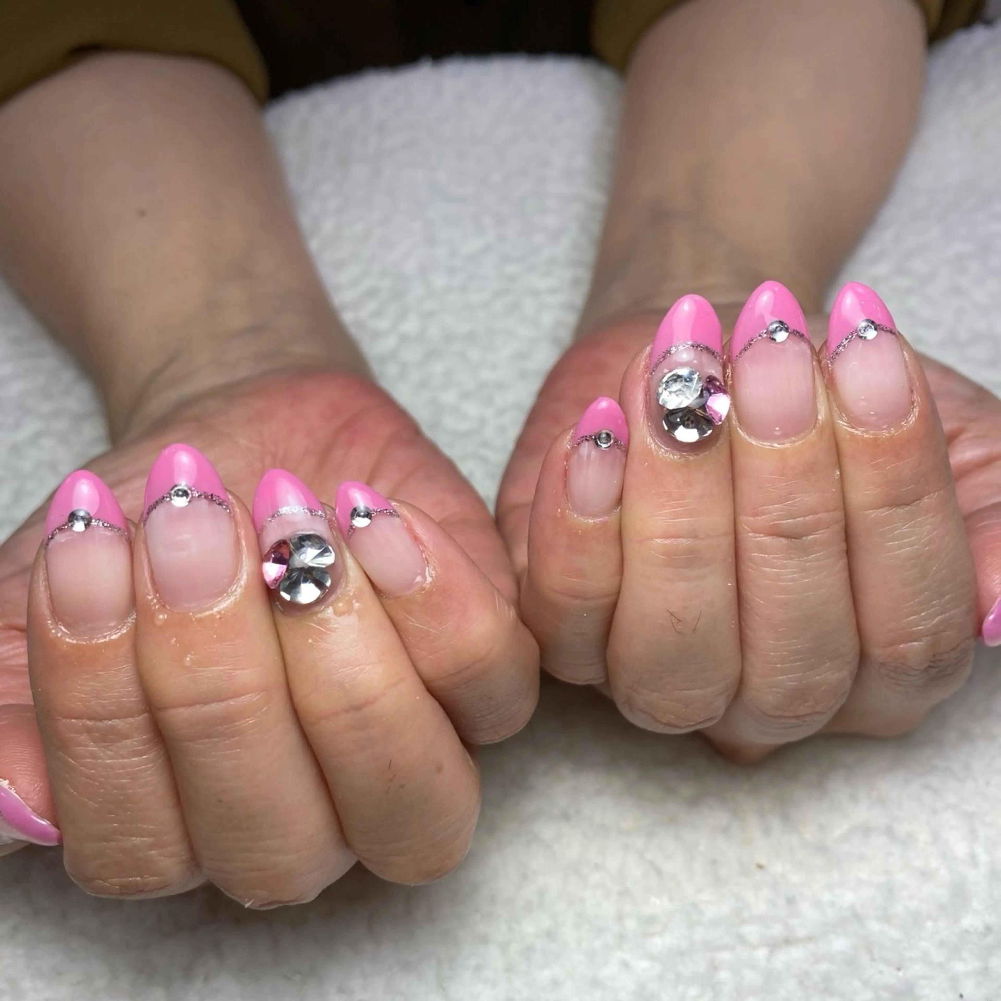 ネイル フレンチネイル ピンク 春ネイル ハンドネイル COCO+所属・COCO +のエステ・リラクイメージ