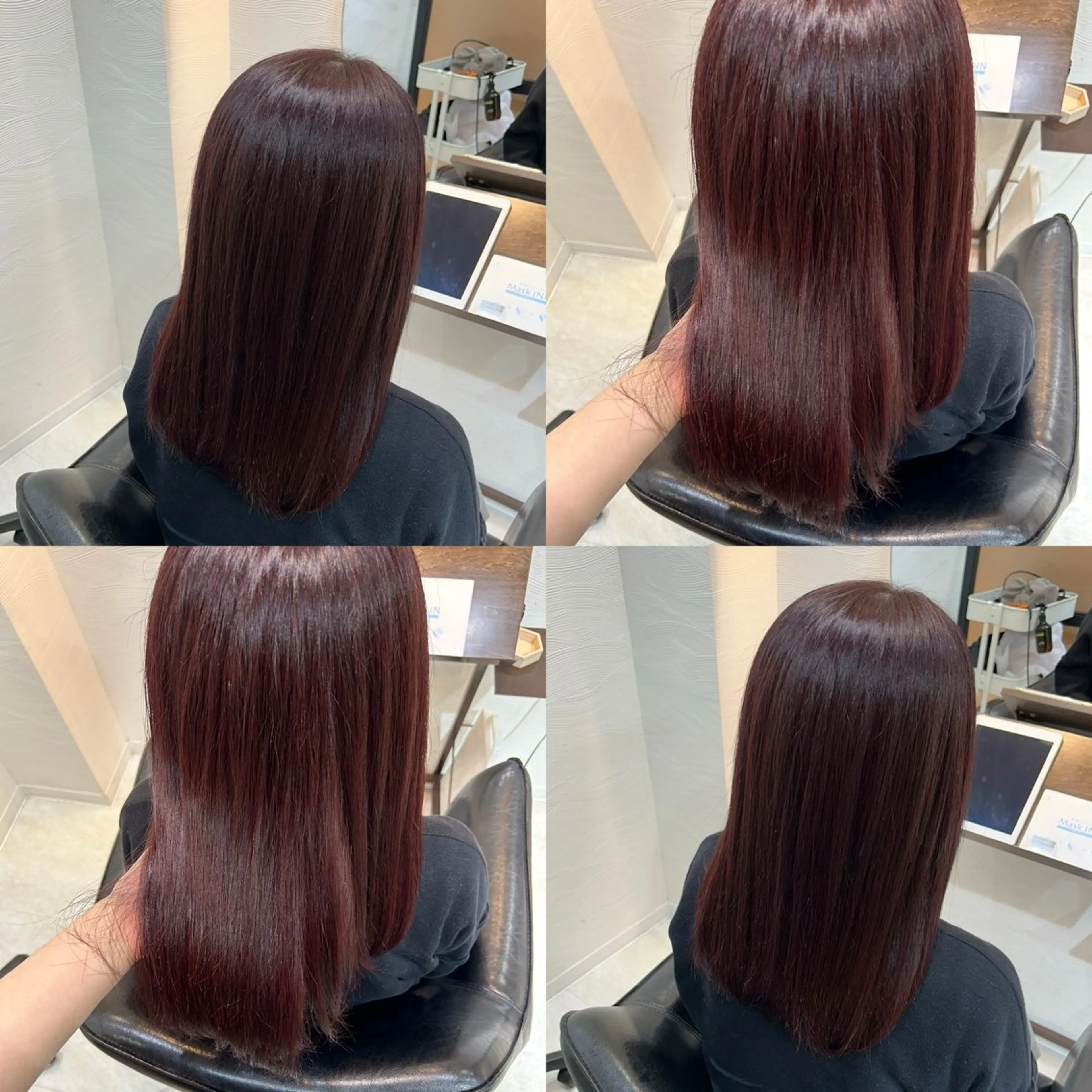 ミディアム カラー カット ヘアカラー トリートメント 🤍透明感/韓国風 🤍サクラギヒトミのヘアスタイル