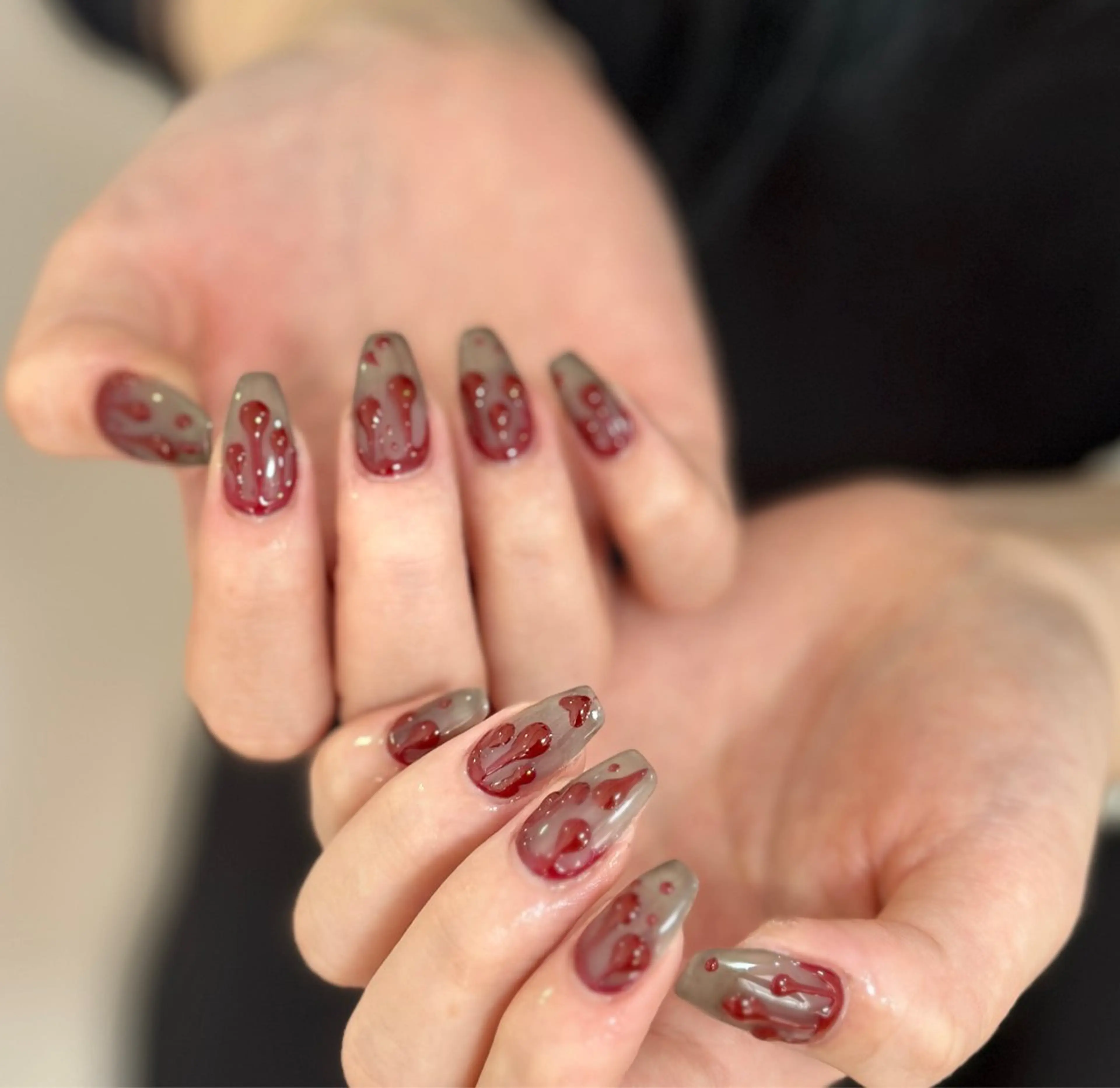 ネイル ハンドネイル ハンドケア Kaka_ パラジェル、長さだしのネイルデザイン