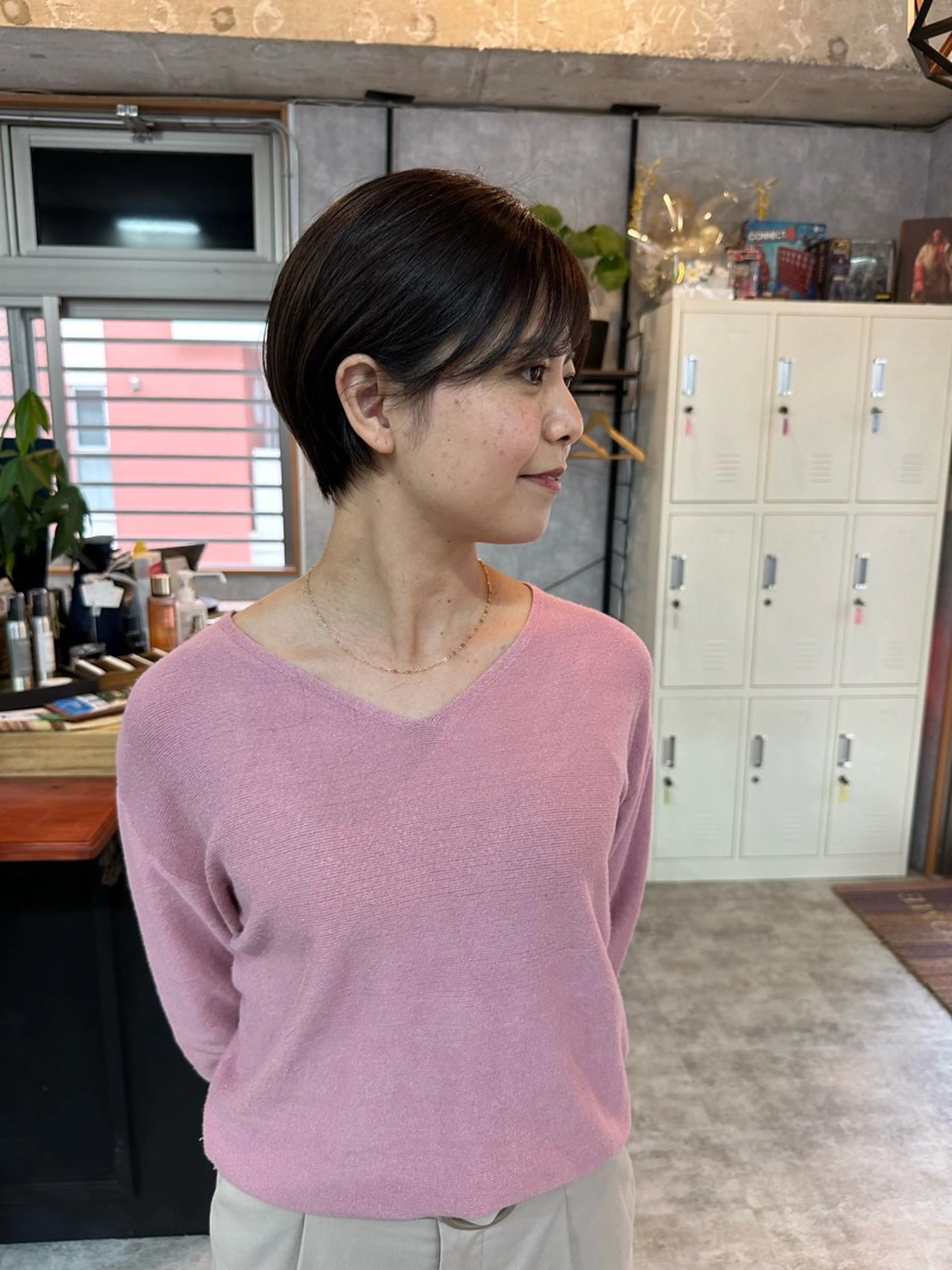 ショート 切りっぱなしボブ ショートボブ ハンサムショート 丸みショート ボブ カット トリートメント モテ髪/ボブ/ショー ト/アダチフウトのヘアスタイル