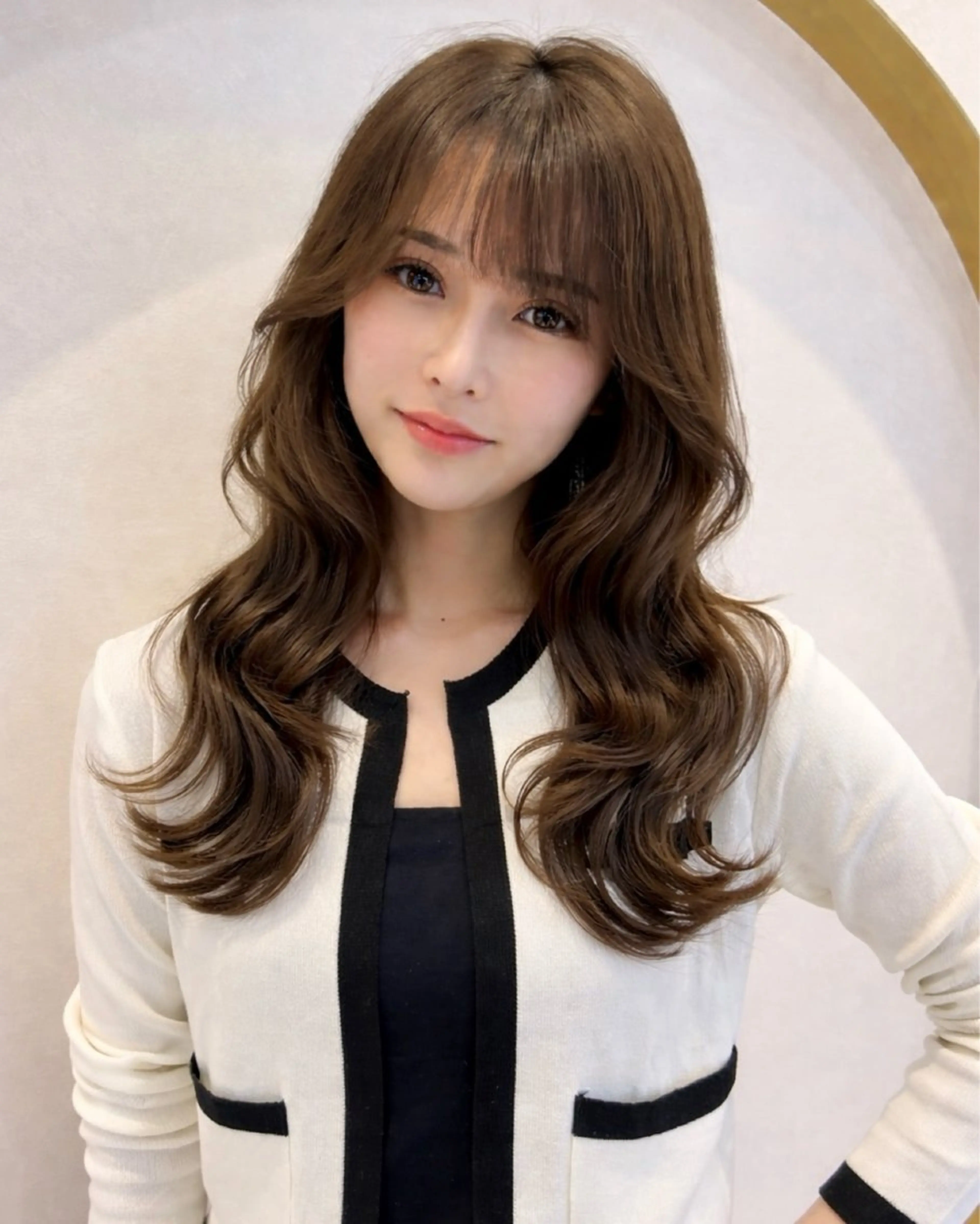 ロング カット ヘアカラー トリートメント 小田裕也 チャンモリパーマのヘアスタイル