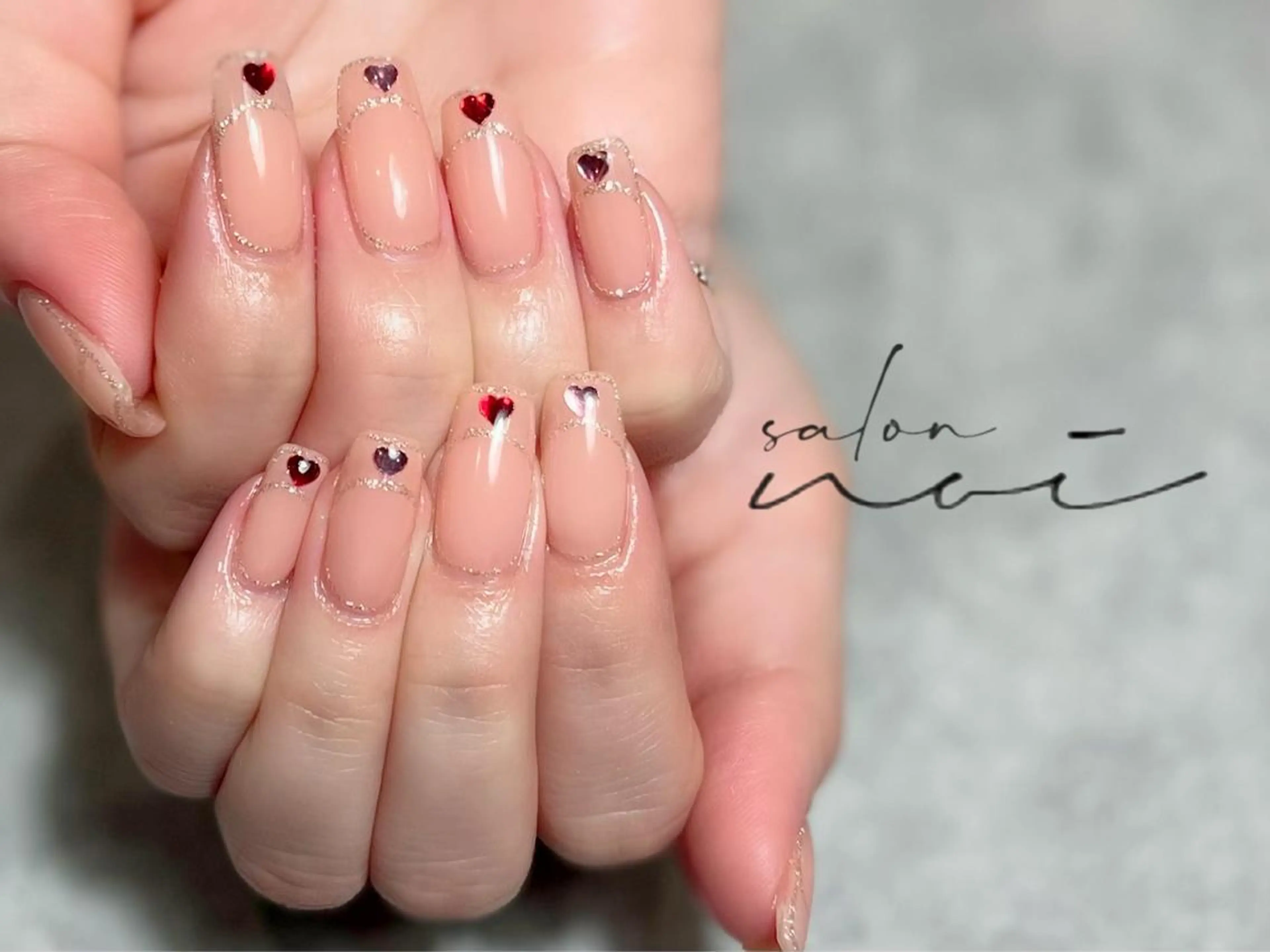 ネイル フレンチネイル ハンドネイル salon noiのネイルデザイン