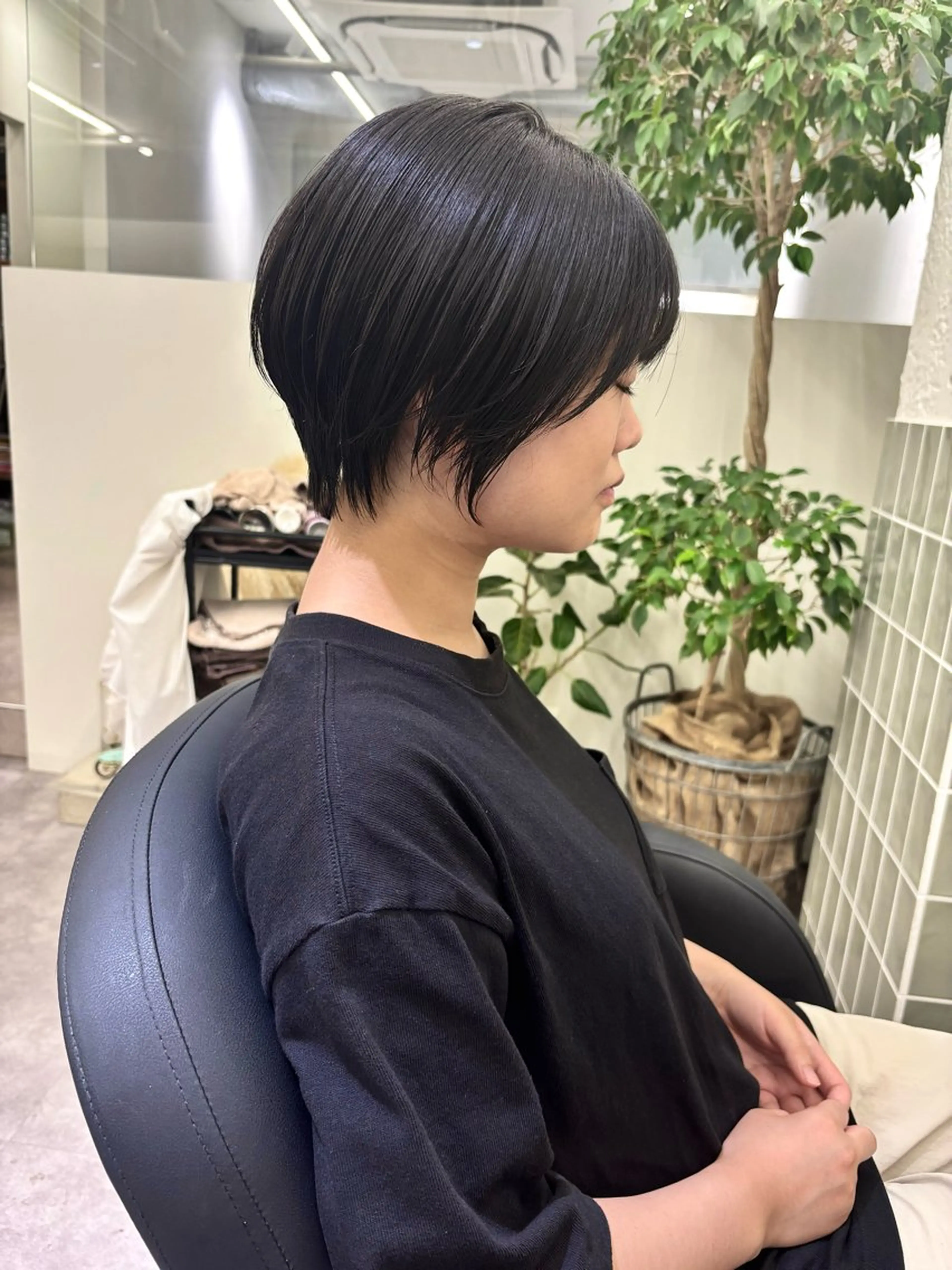 ショート ショートボブ ボブ くびれヘア ショートヘア カット トリートメント 鈴村祐也/ショート /縮毛矯正のヘアスタイル