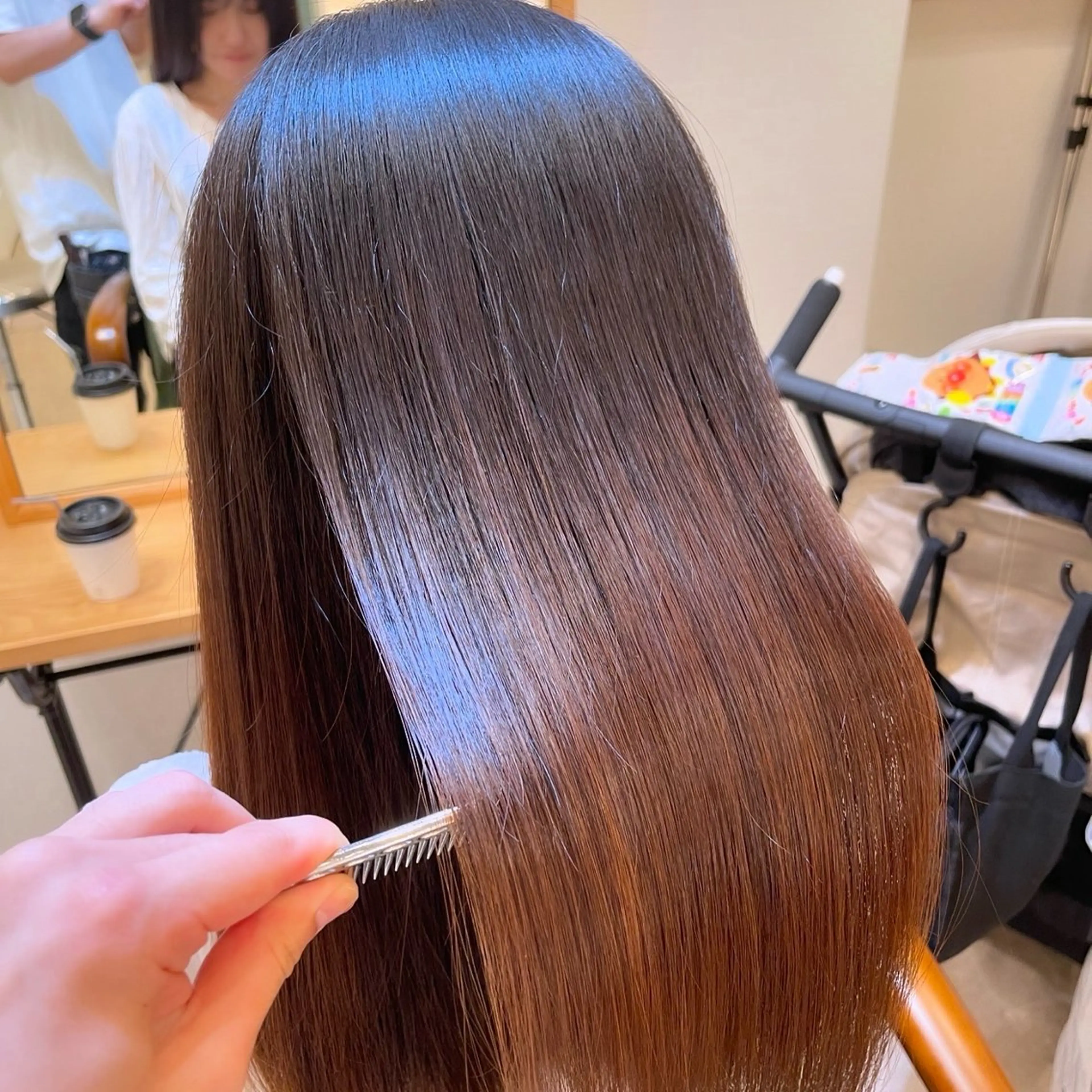 セミロング 縮毛・酸性ストレート 特化のヘアスタイル