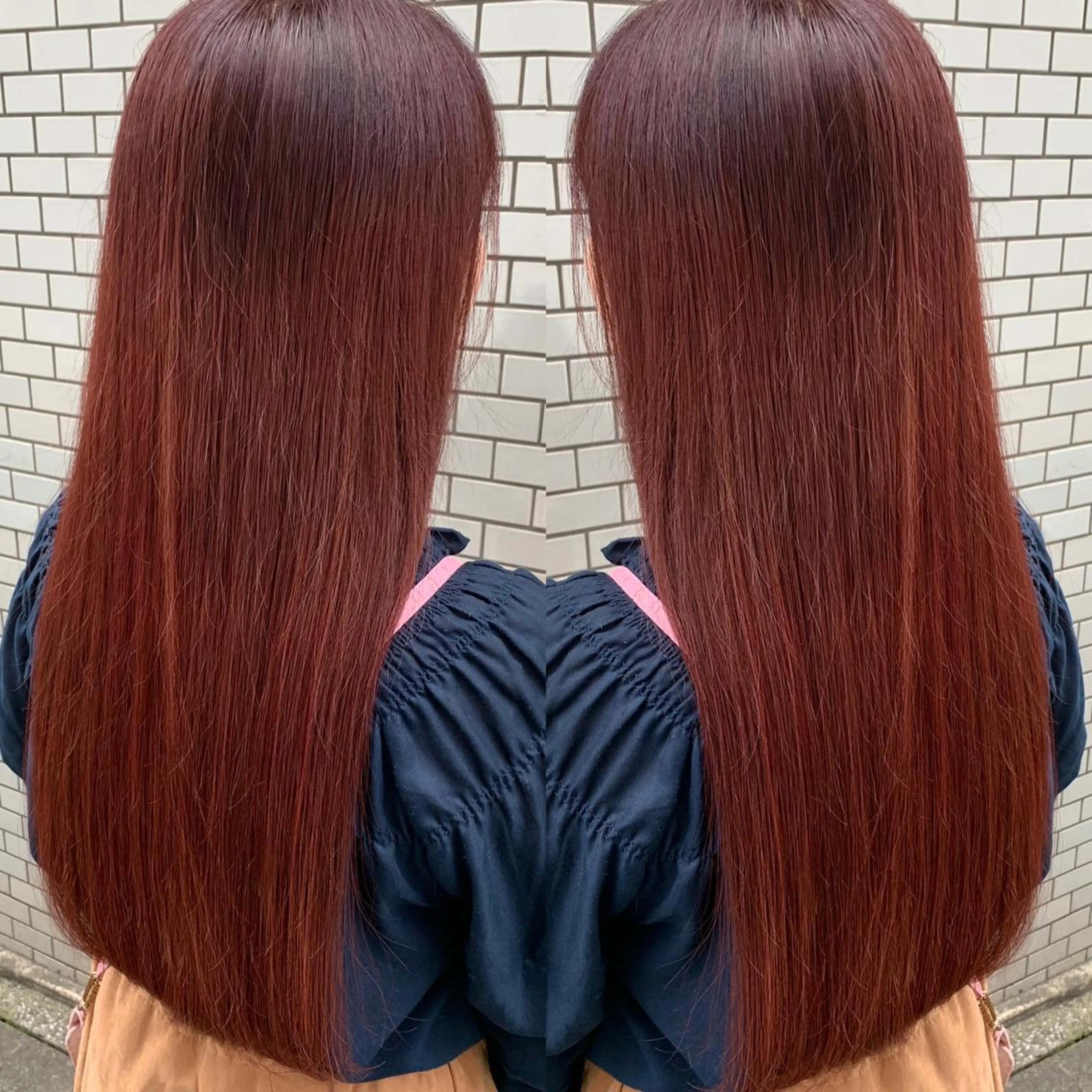 ロング カラー カット ヘアカラー 髪質改善/縮毛矯正 /ブリーチ矯正/岡部のヘアスタイル