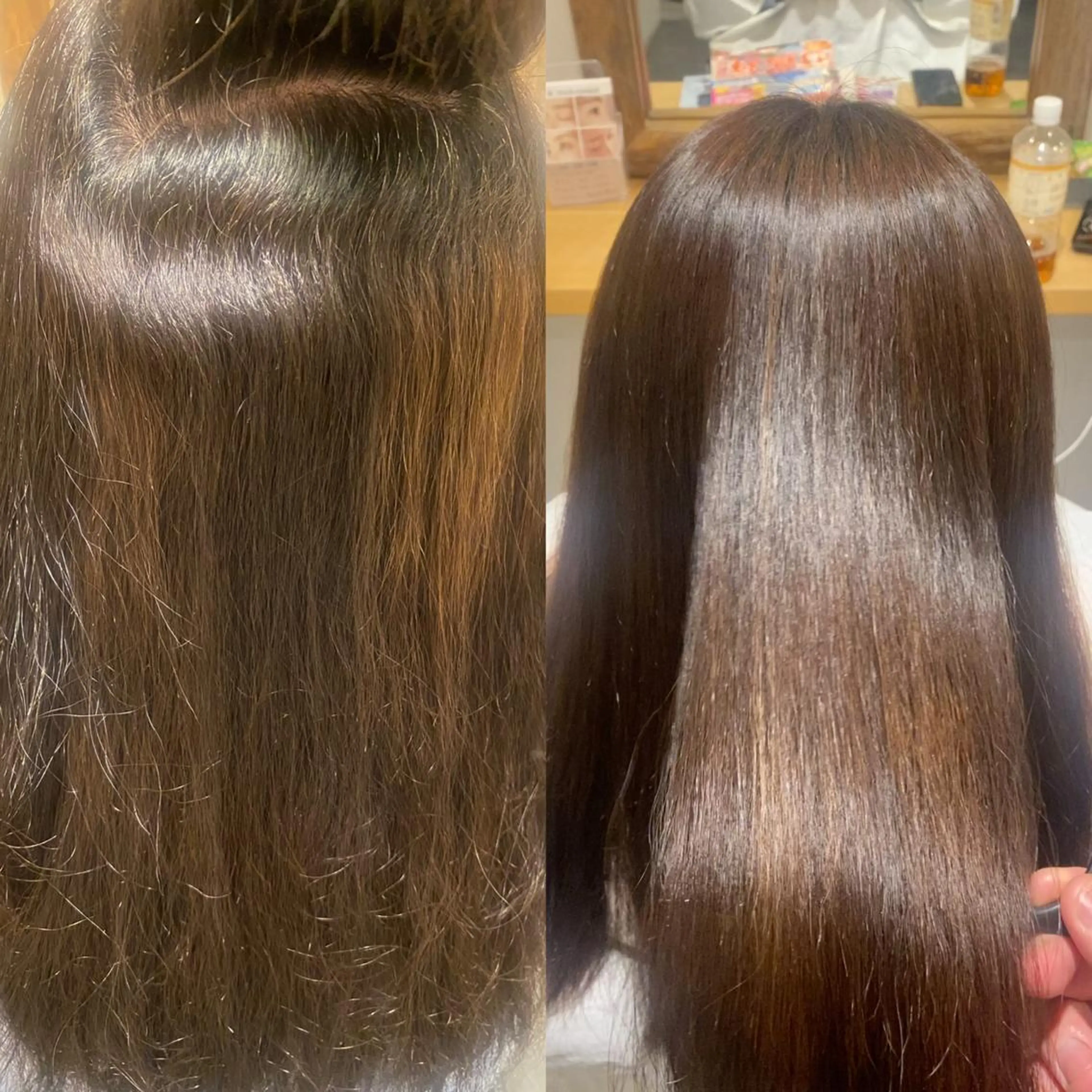 セミロング ハイライト 縮毛矯正 カット 縮毛矯正 トリートメント 髪質改善 大内翔太のヘアスタイル