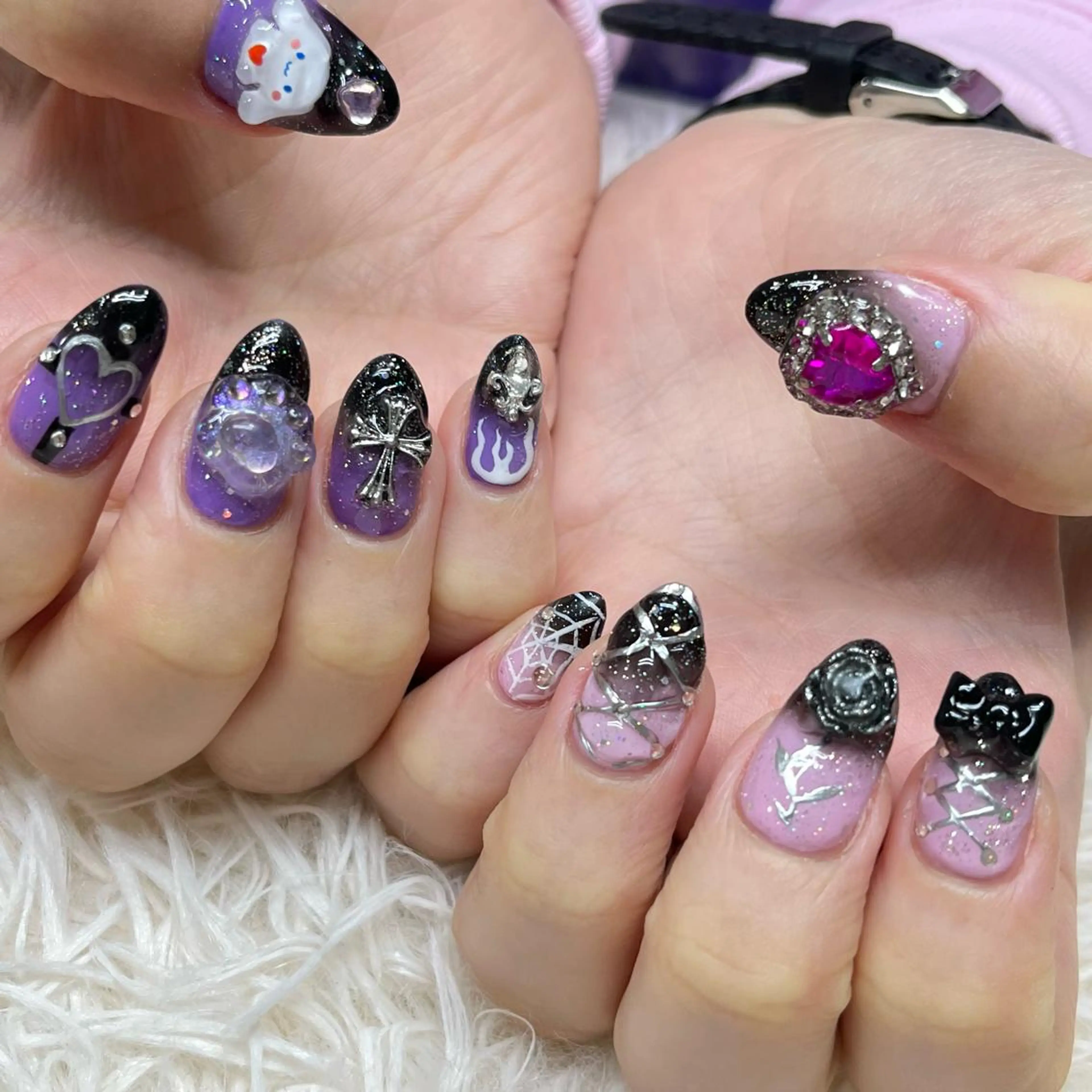 ネイル アートネイル クリアネイル フレンチネイル ジェルネイル ガラスフレンチ 🐕🦺Yappy 💗A-tanのネイルデザイン