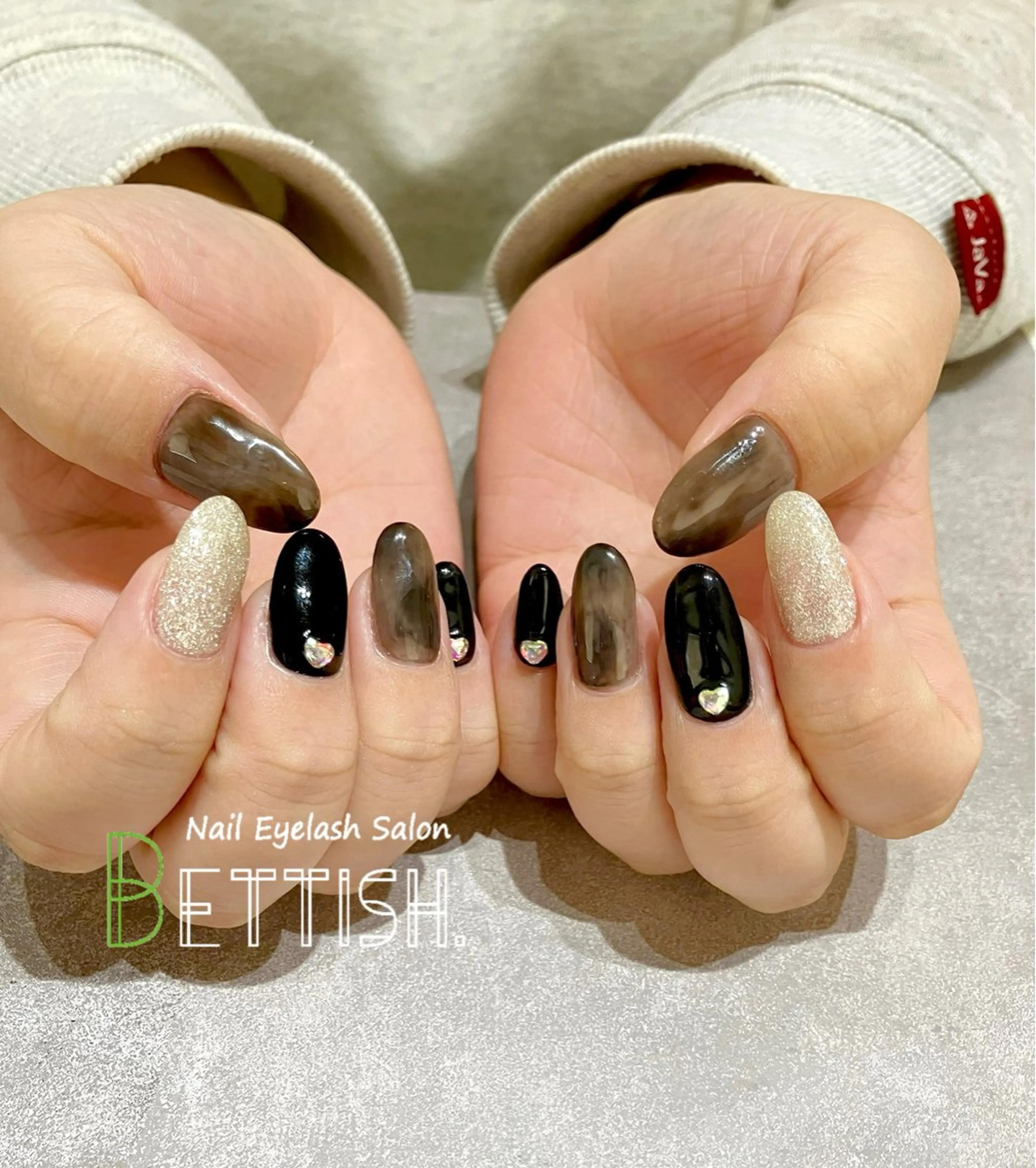 ネイル ハート ハンドネイル BETTISH. KUMIKO☺︎︎のネイルデザイン