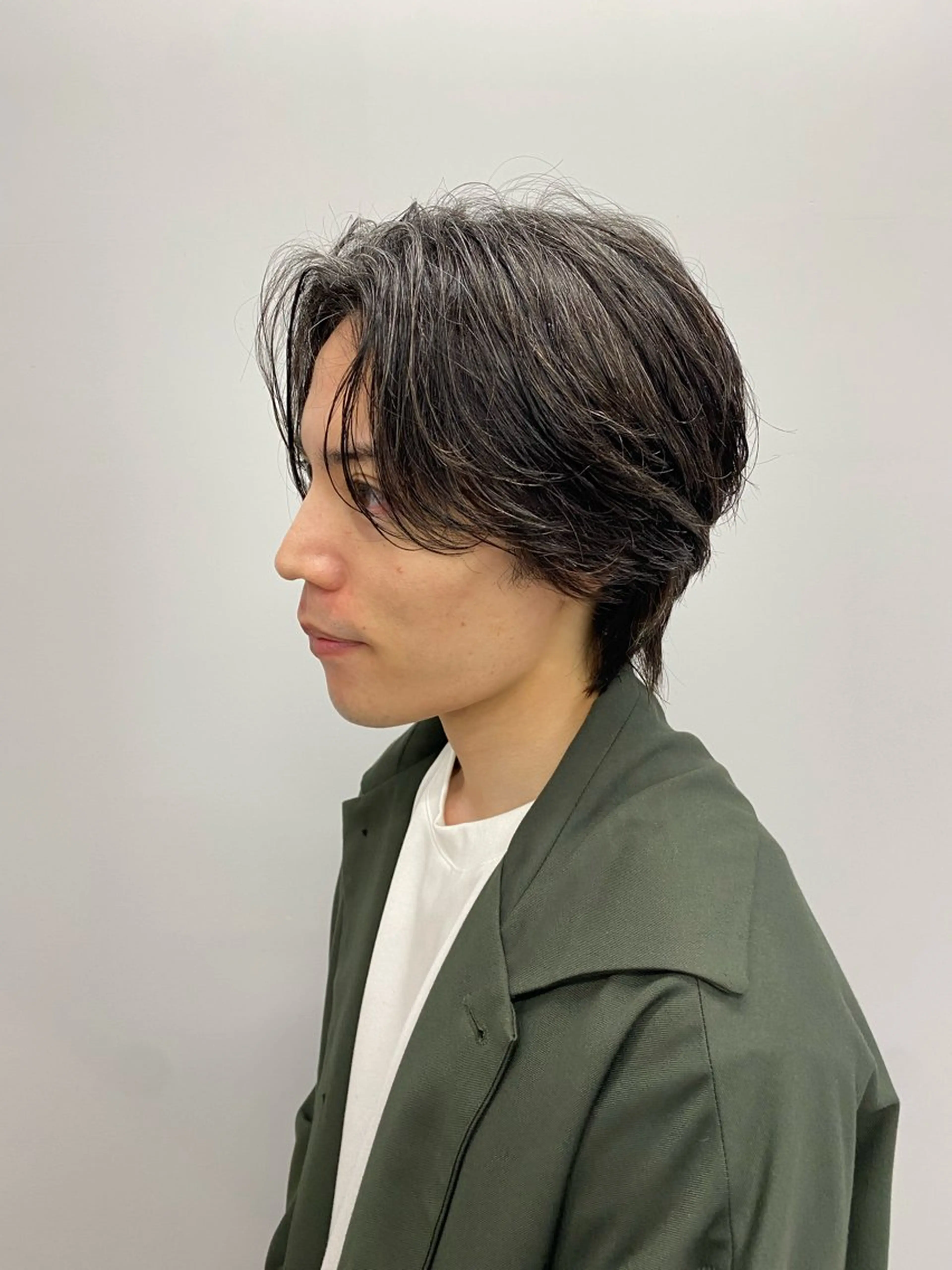 ショート カラー パーマ ヘアアレンジ メンズ フェードモデル限定 🔥高円寺Maiのヘアスタイル