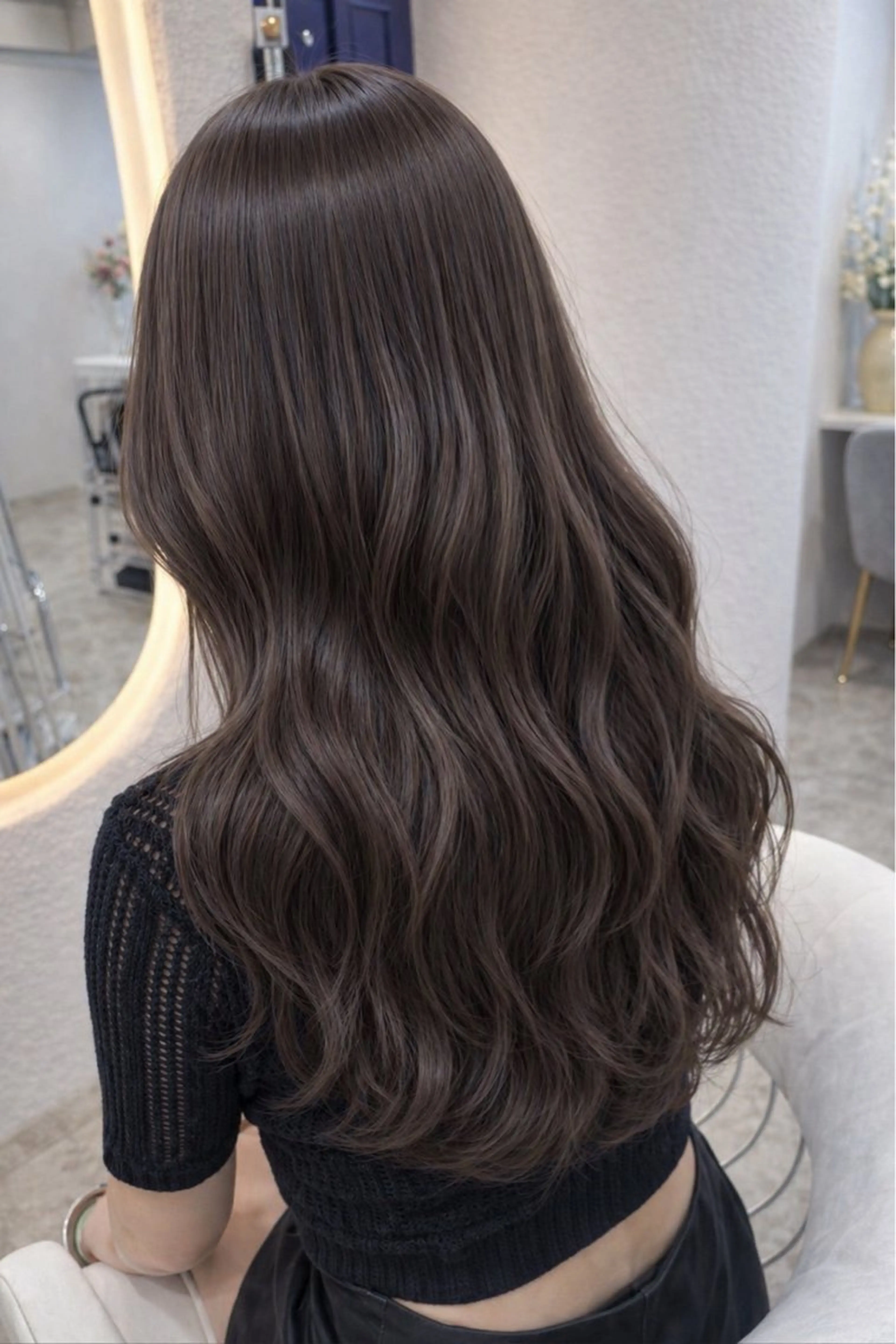 ロング カラー ヘアカラー 🫧✨透明感カラー 🤍ゆら🤍✨🫧のヘアスタイル