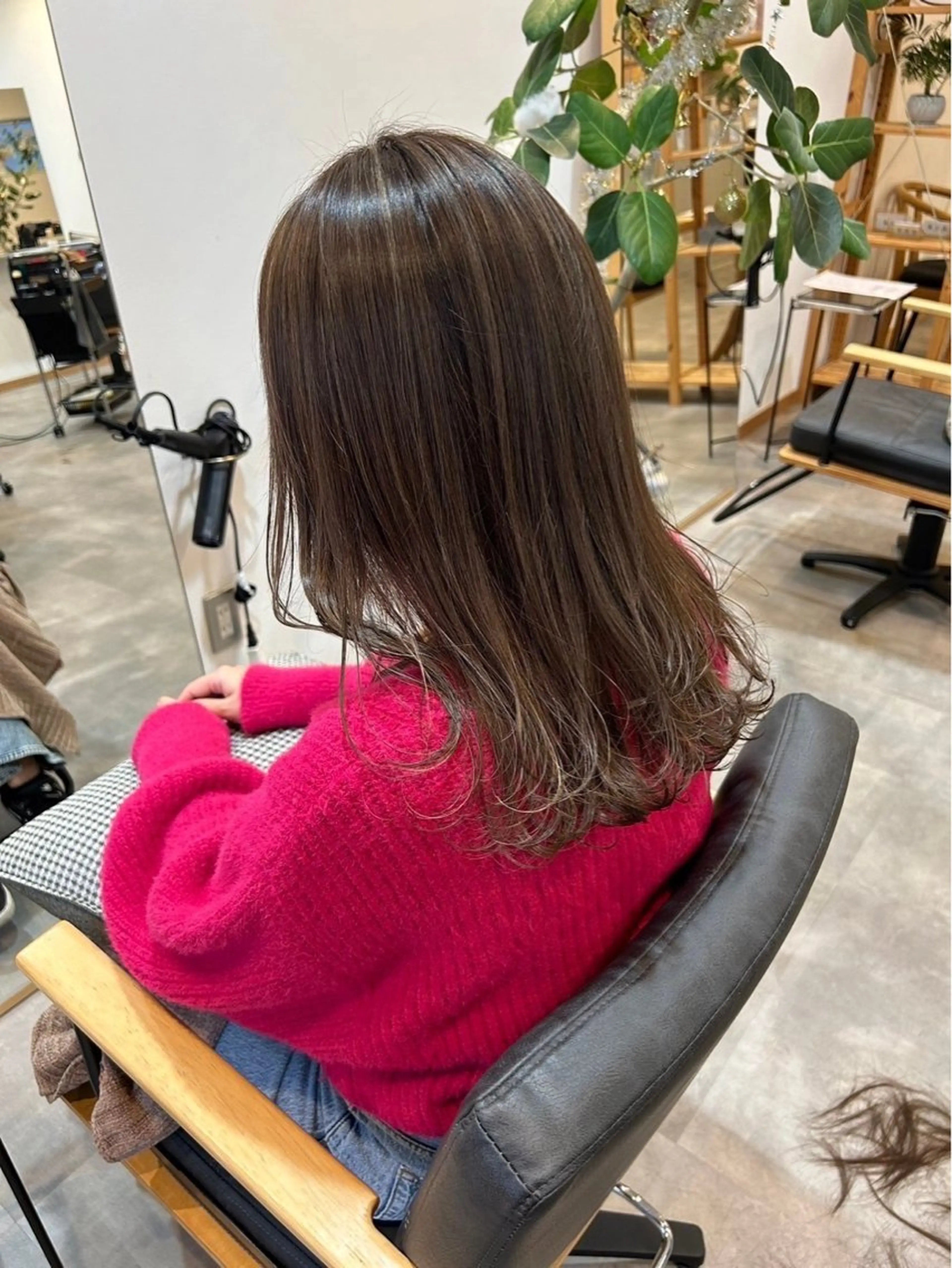 ミディアム カラー ハイライトカラー ハイライト 由良 龍也のヘアスタイル