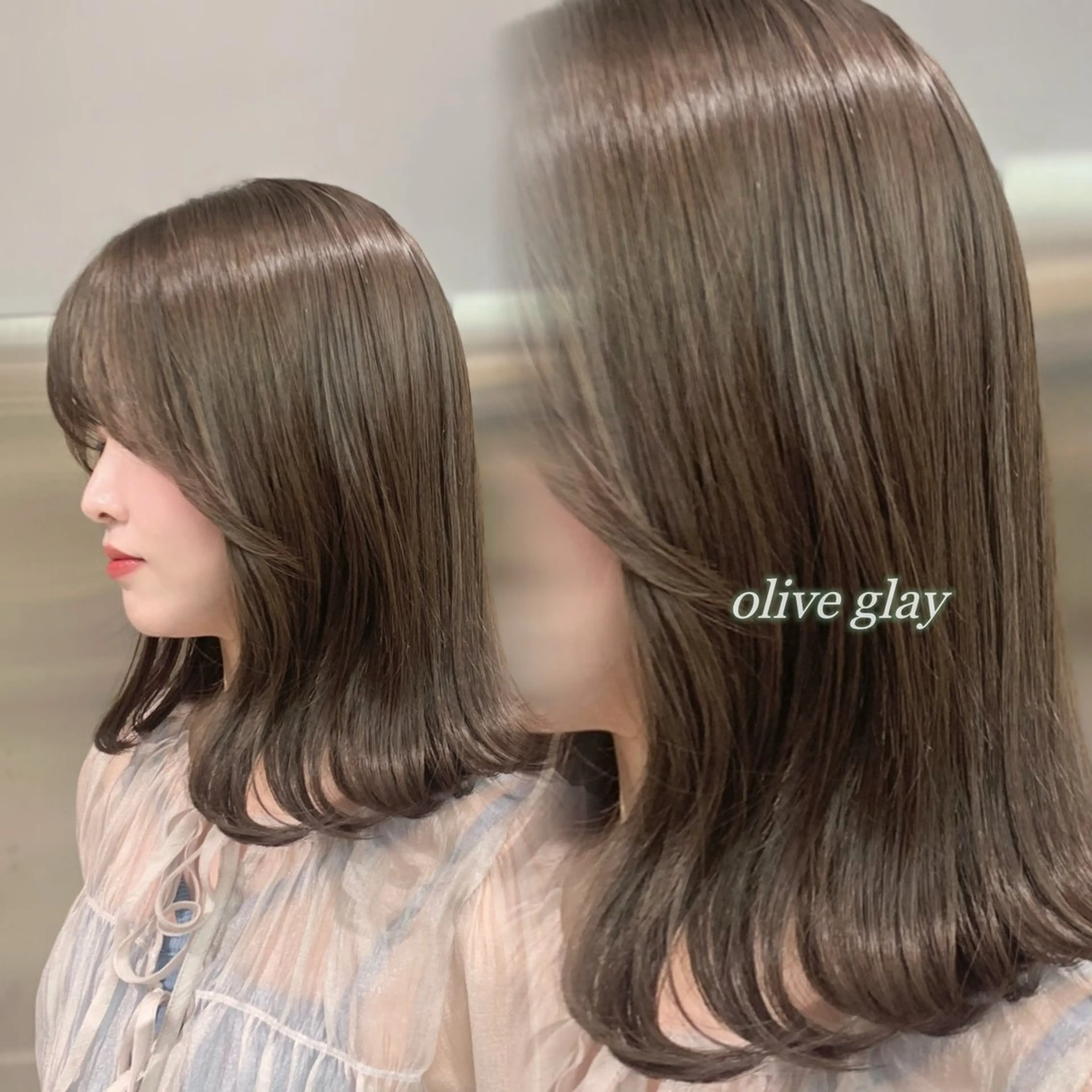 🌸3月限定🌸カット + ブリーチなしダブルカラー + トリートメント(超音波アイロン付き)♡の写真