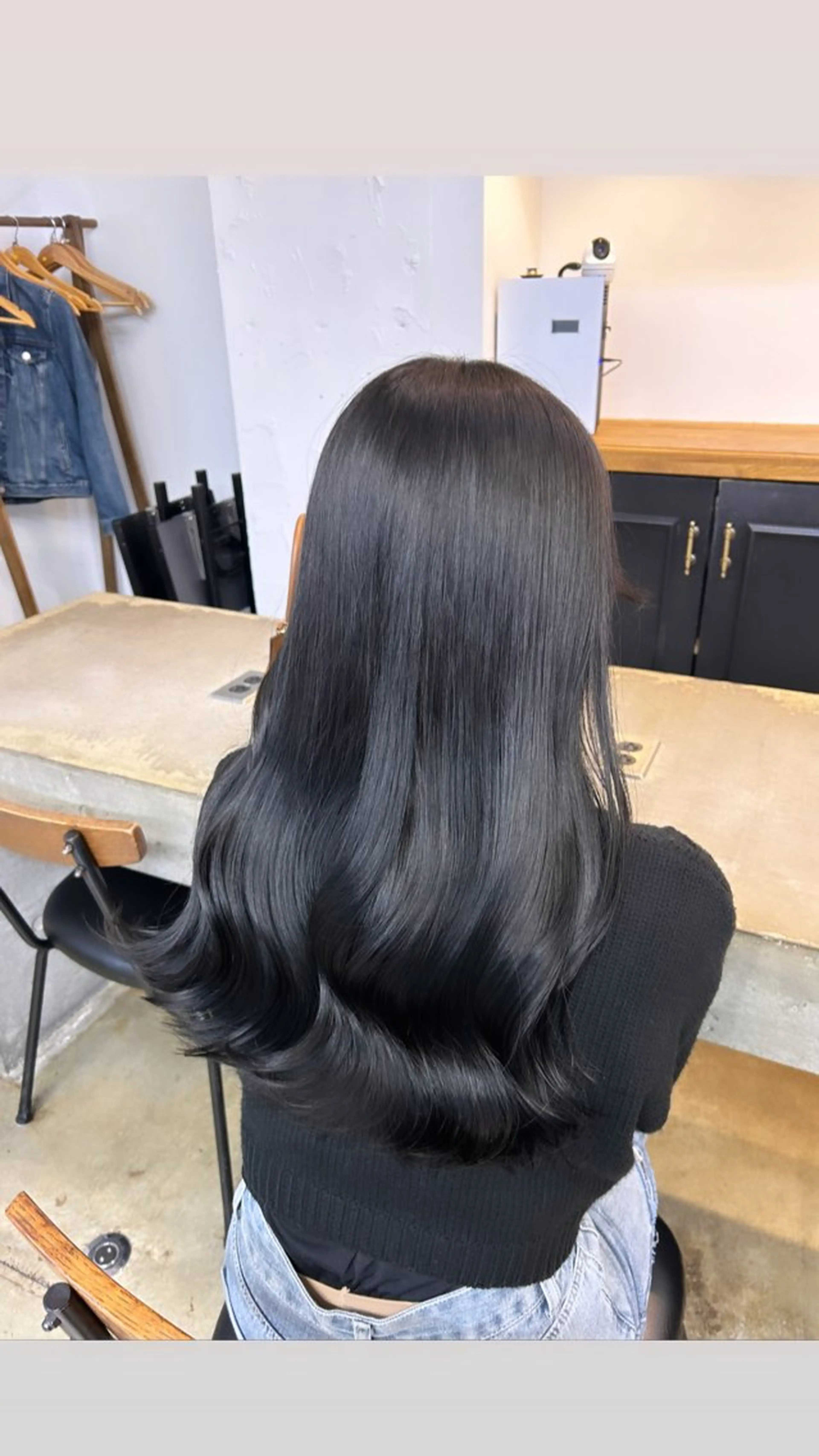 ロング カラー 🌷ラベンダーピンク 顔まわり🌷ねいろのヘアスタイル