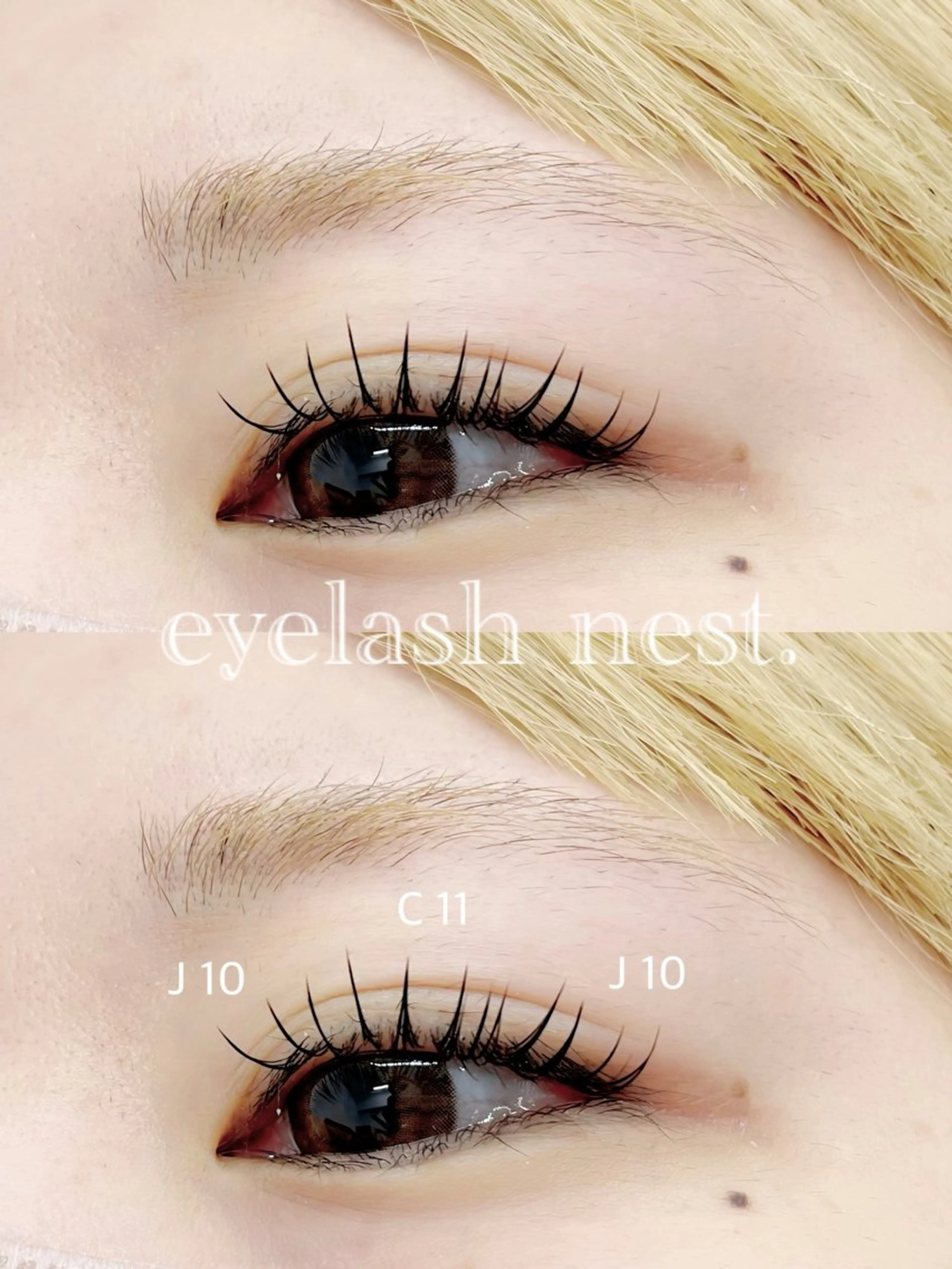 マツエク・マツパ フラットラッシュ intime内nest.所属・🤍nest. エリ🤍のマツエク・マツパデザイン