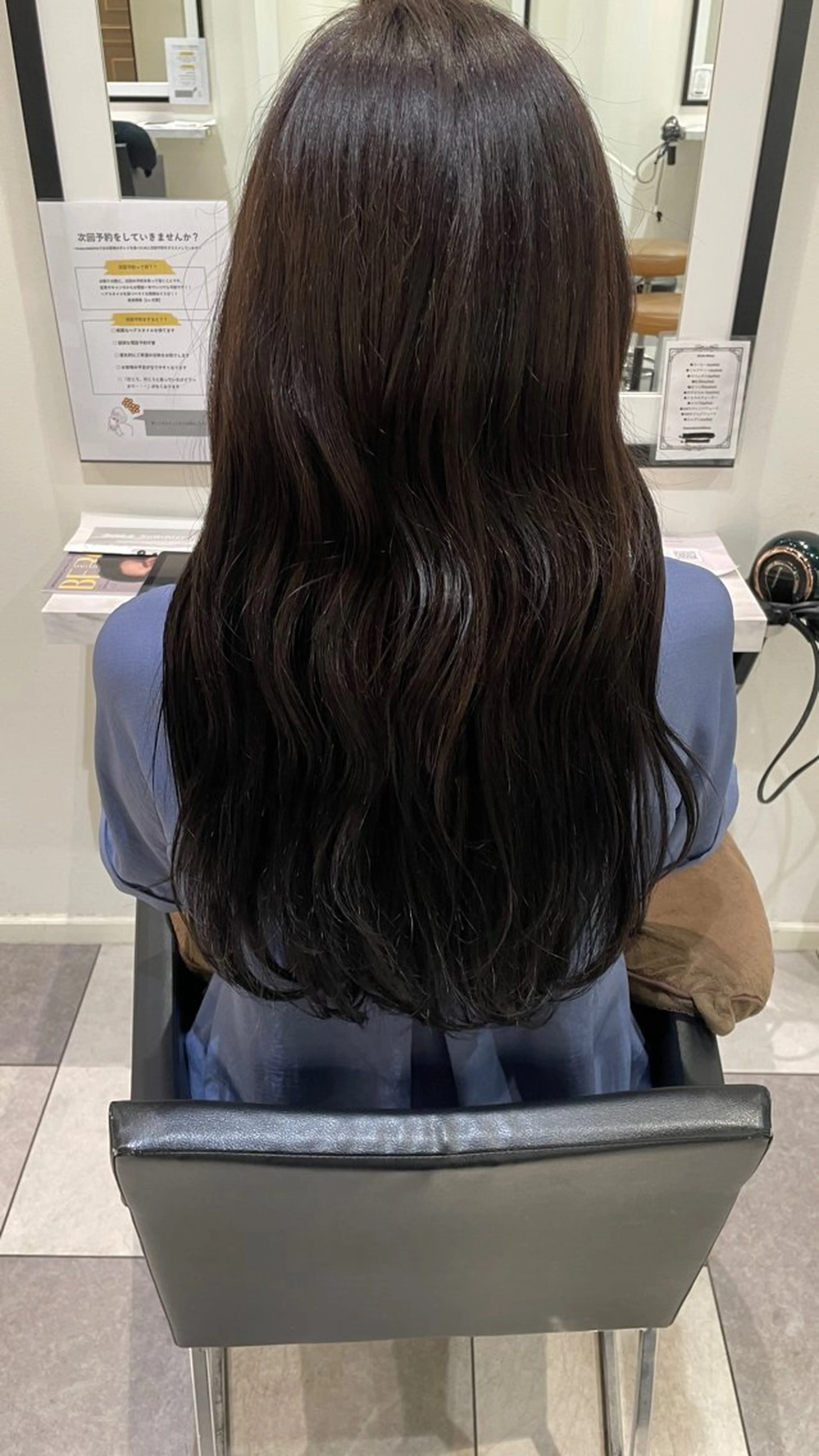 ロング カラー ブラウンカラー ダークブラウン トリートメント K-two名古屋 菜月のヘアスタイル