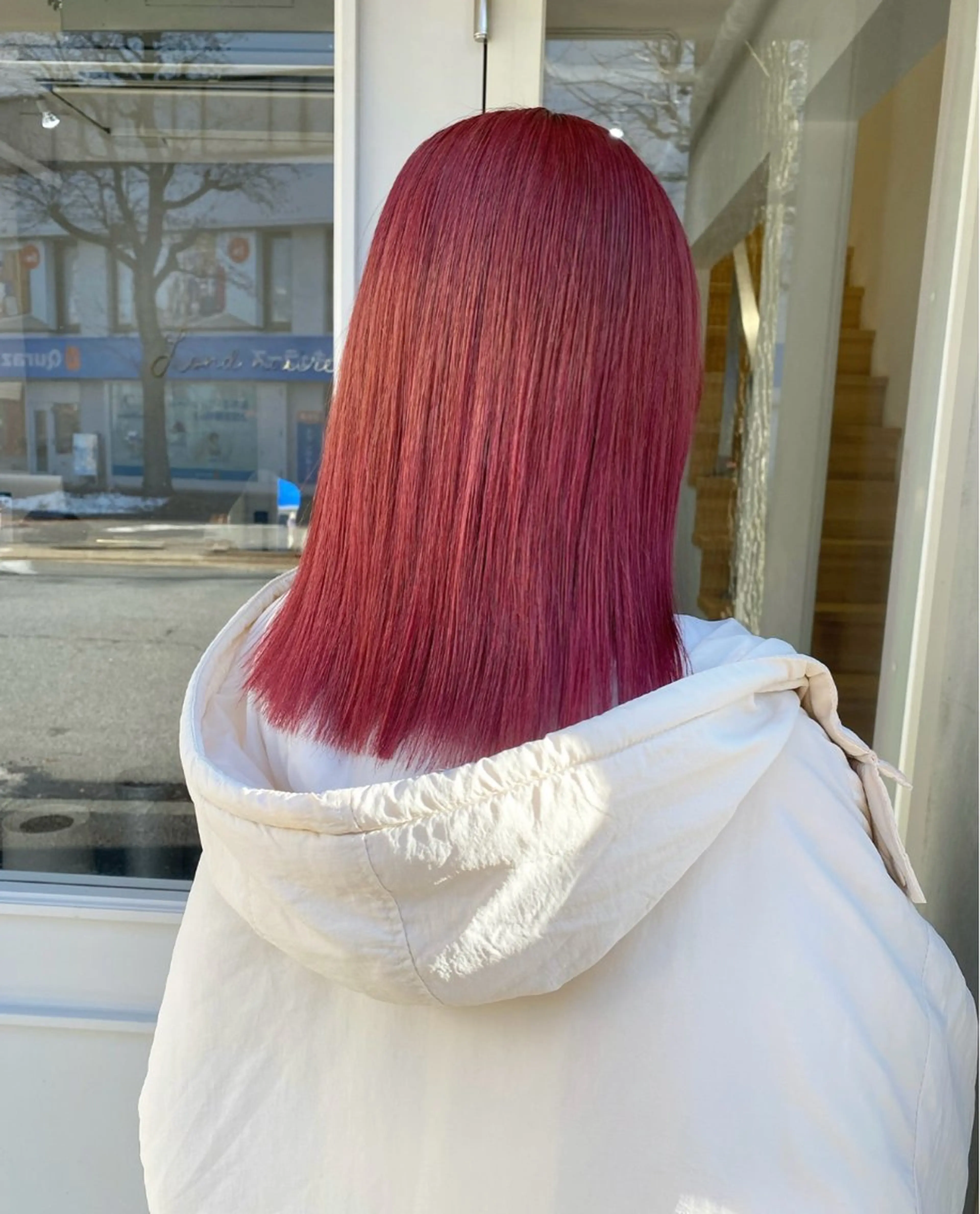 ミディアム カラー ブリーチ トリートメント ヘアカラー トリートメント SHICENEケイ レイヤーカット🦋のヘアスタイル