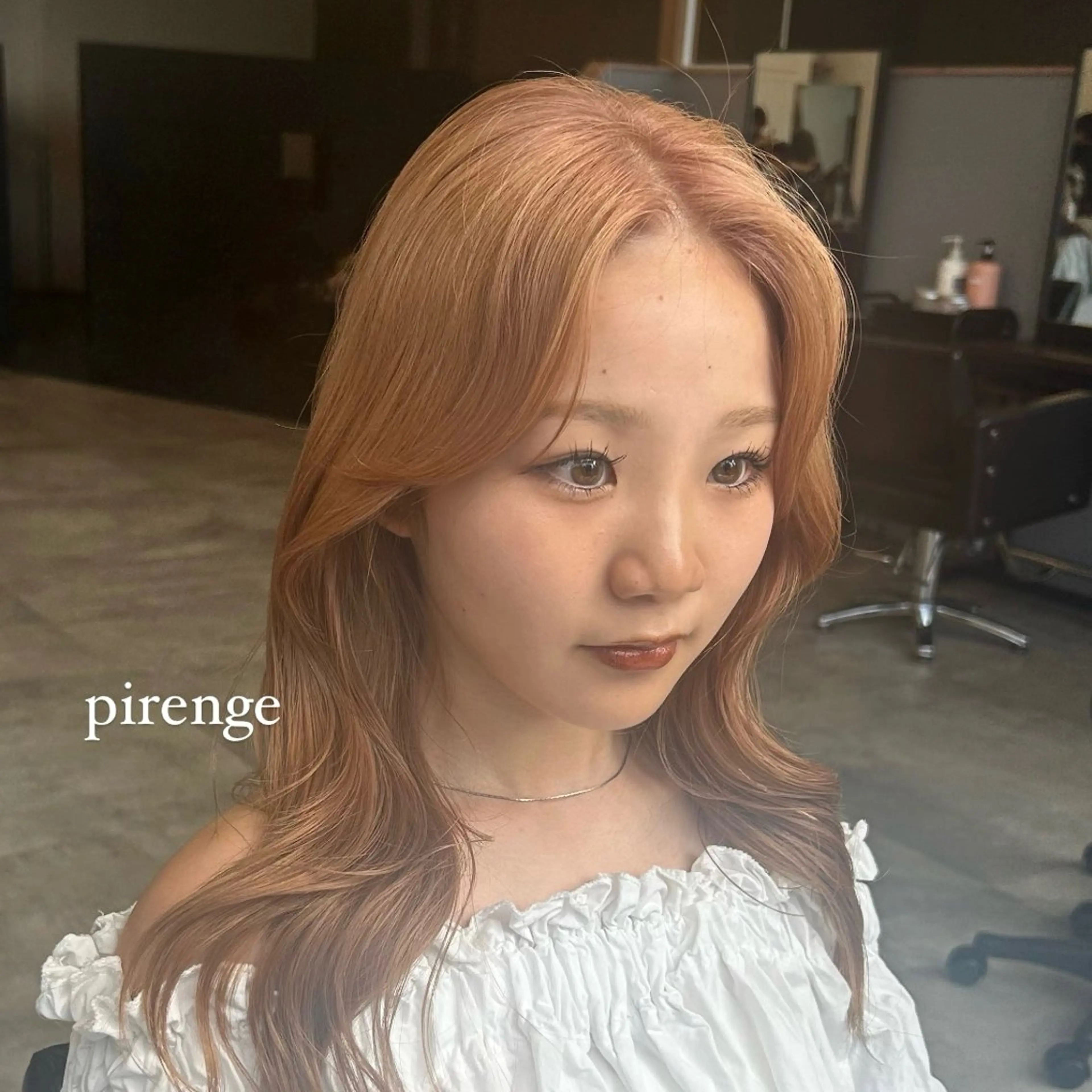 ロング カラー レイヤー/ボブ/透明 感カラー/佐藤奈由のヘアスタイル