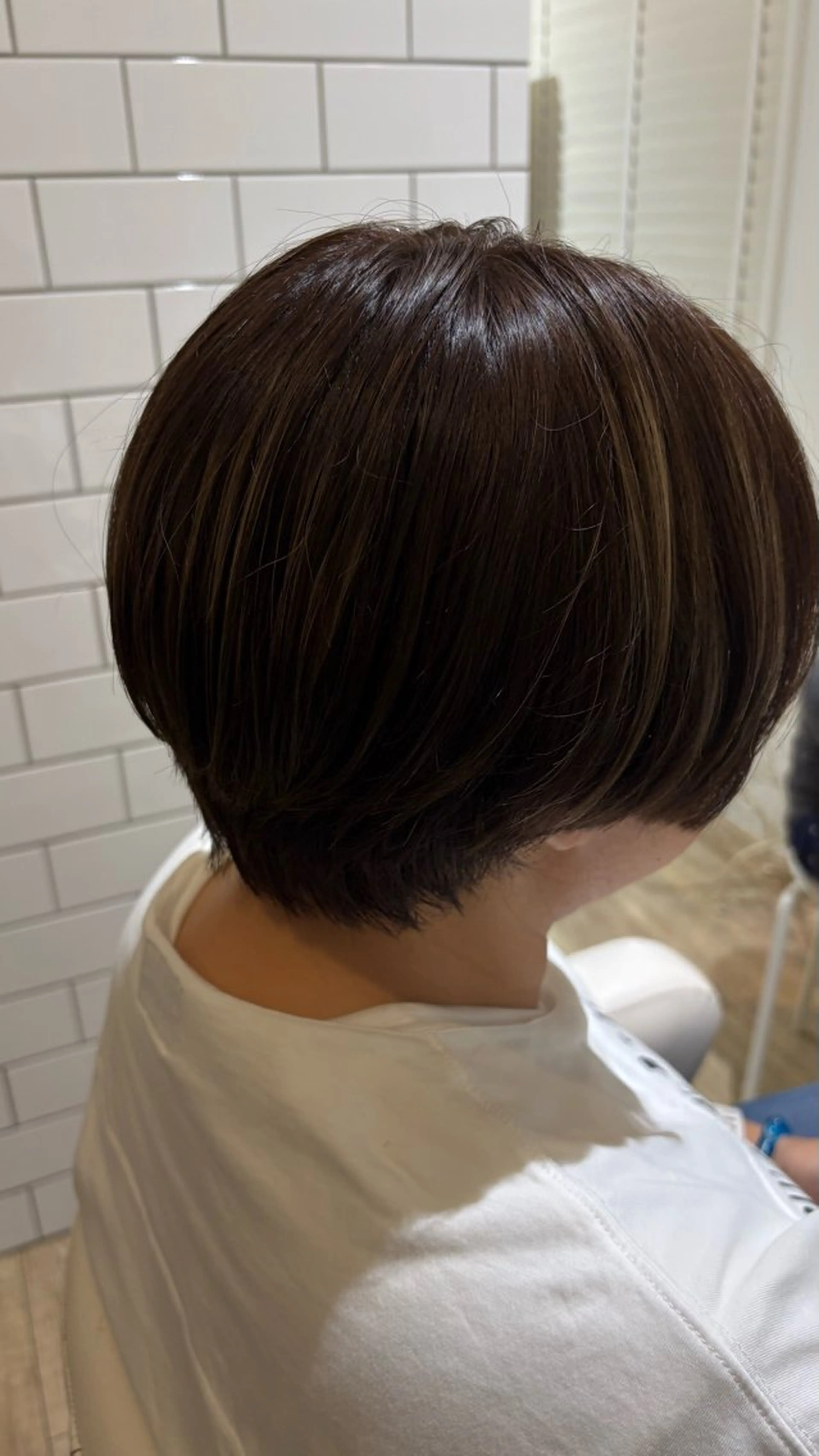 ミディアム カラー カット トリートメント 似合わせ 顔周りYUUGAのヘアスタイル