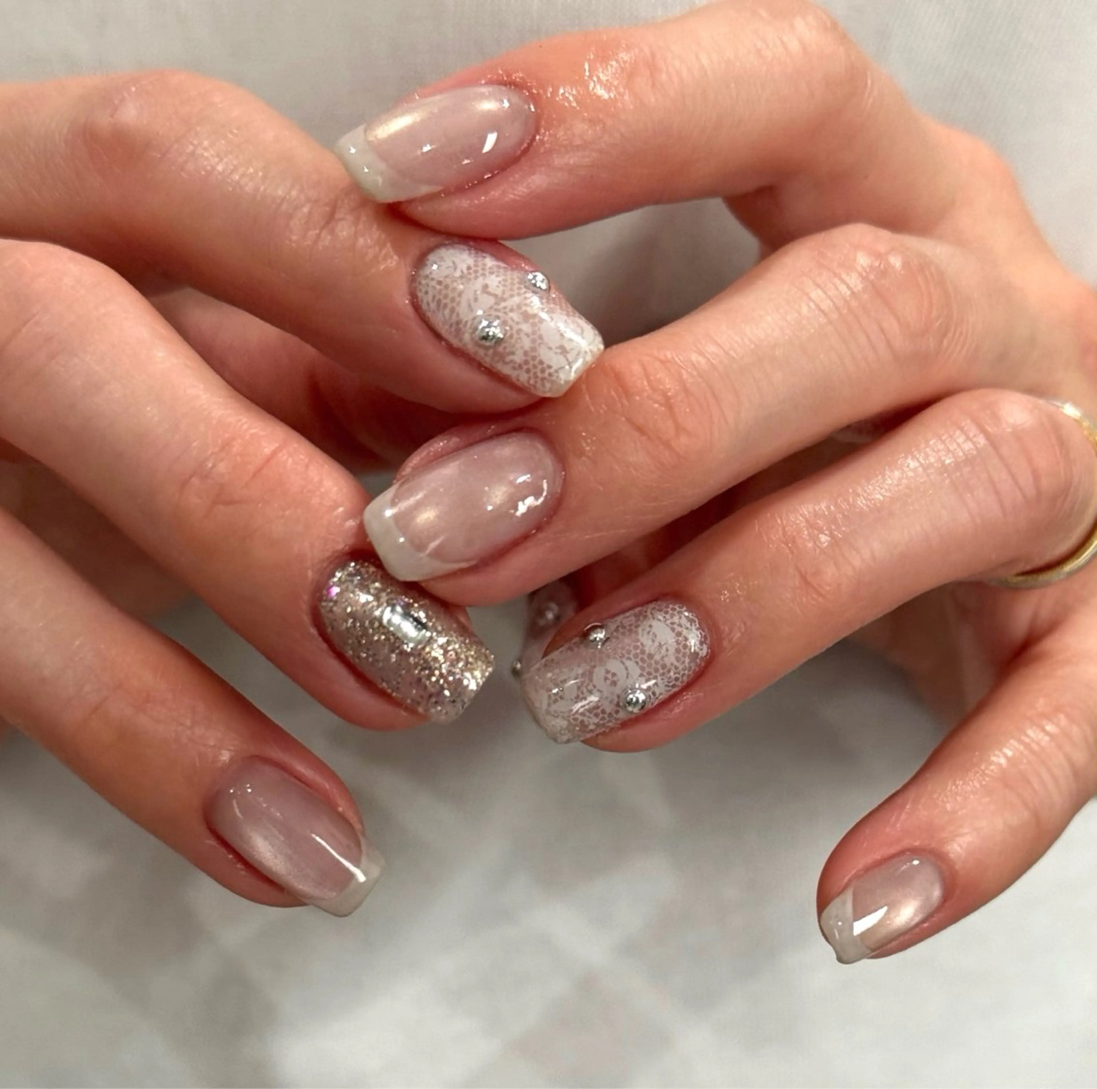 ネイル レース ハンドネイル Blé nailのネイルデザイン