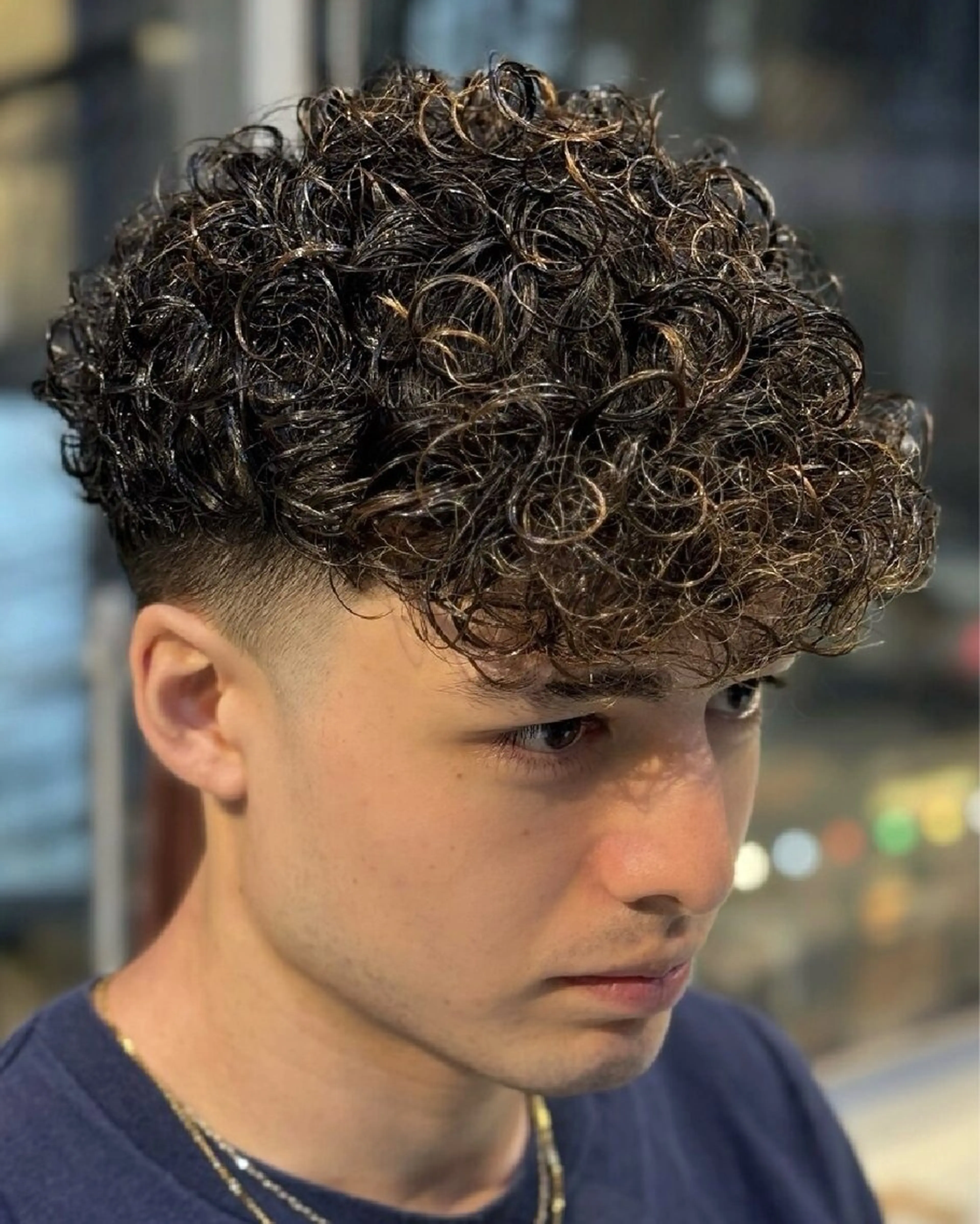 パーマ メンズ センターパート マッシュ メンズパーマ プードルパーマ メンズツイストパーマ カット パーマ トリートメント 仙台波巻きパーマ/ fifth/遠藤楓雅のヘアスタイル