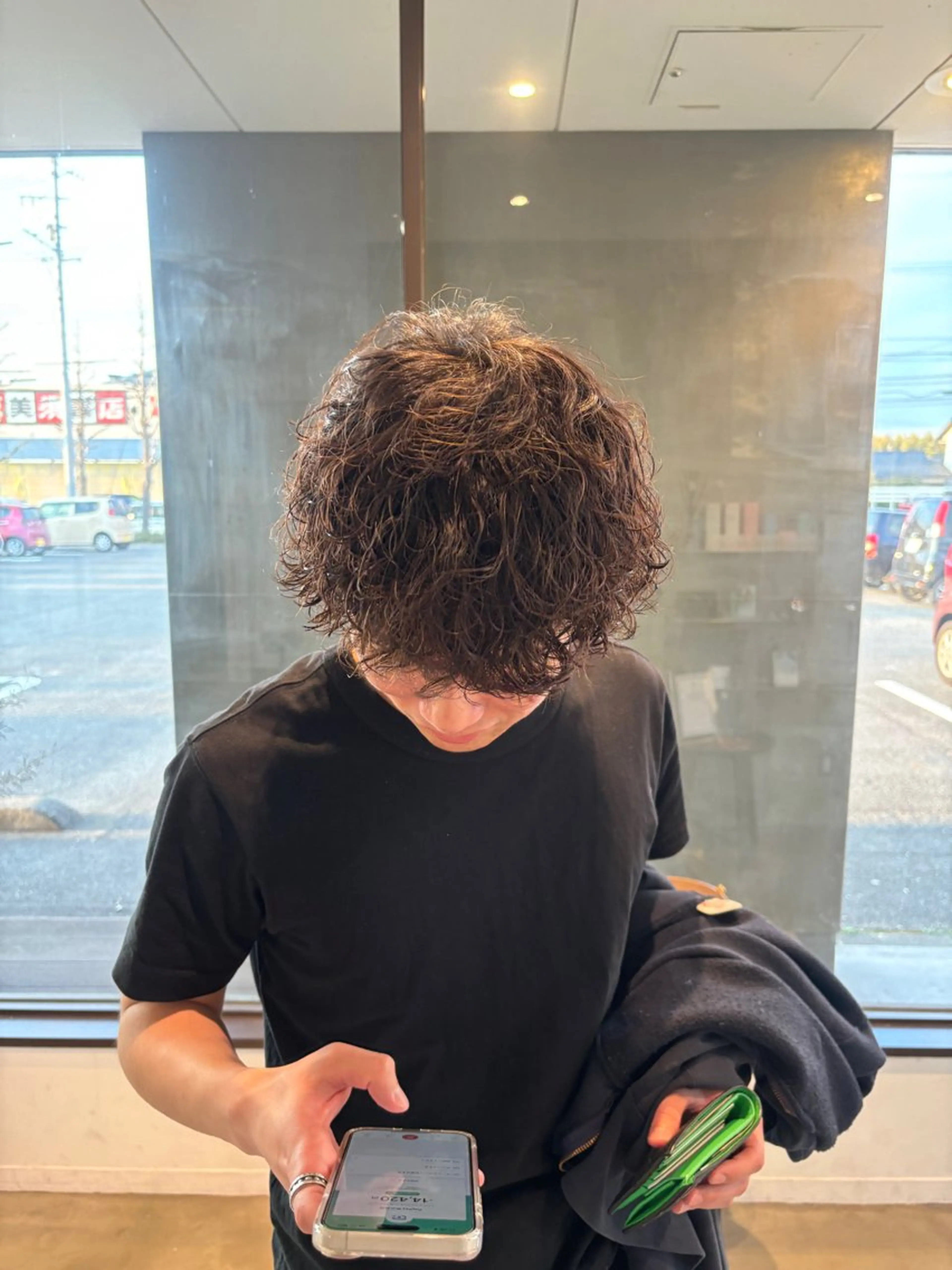 パーマ メンズ メンズパーマ プードルパーマ プードルパーマ 小木曽 里華のヘアスタイル