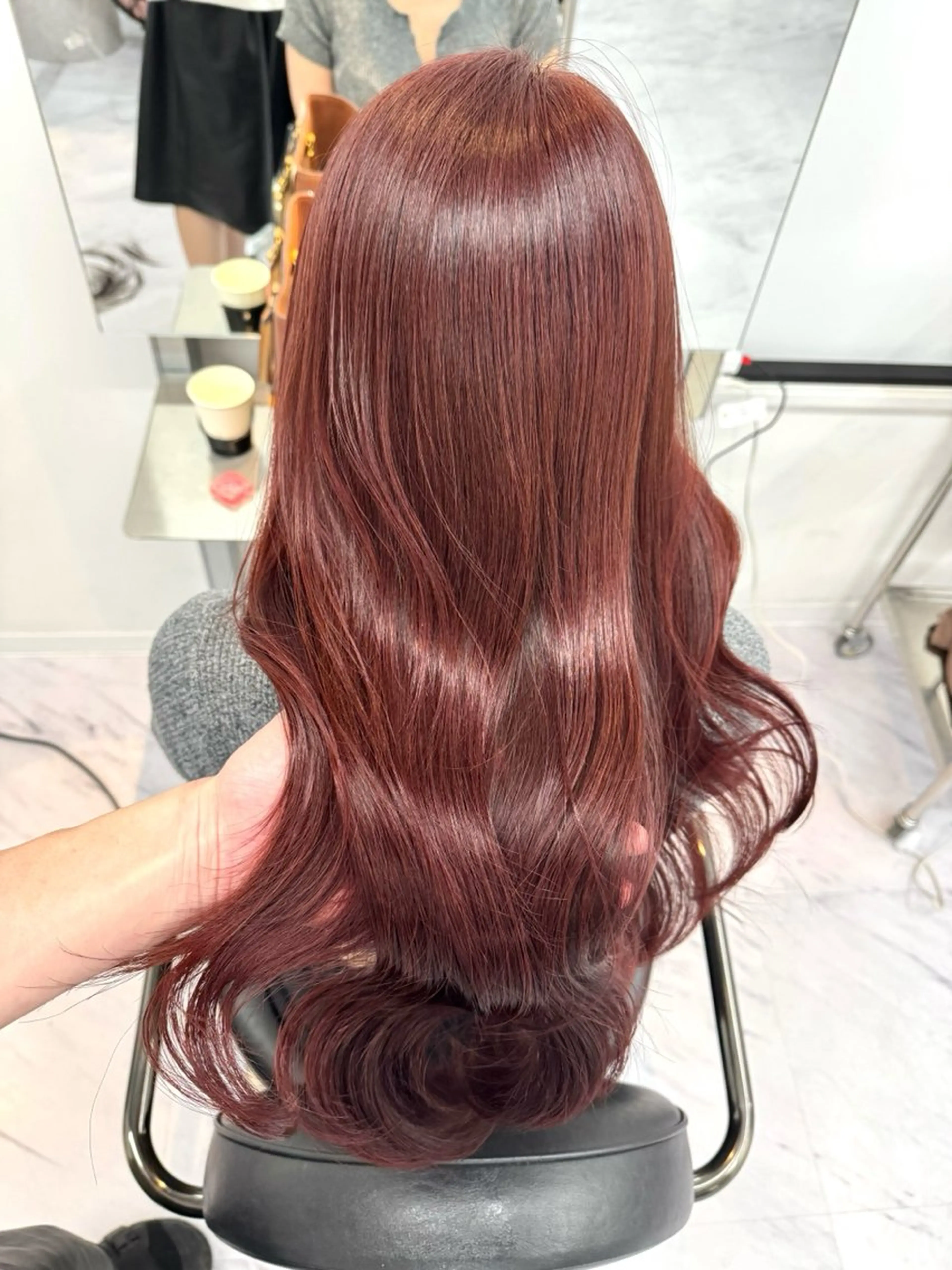 透明感カラー+ 髪質改善oggi otto1step TR+ヘアセットの写真