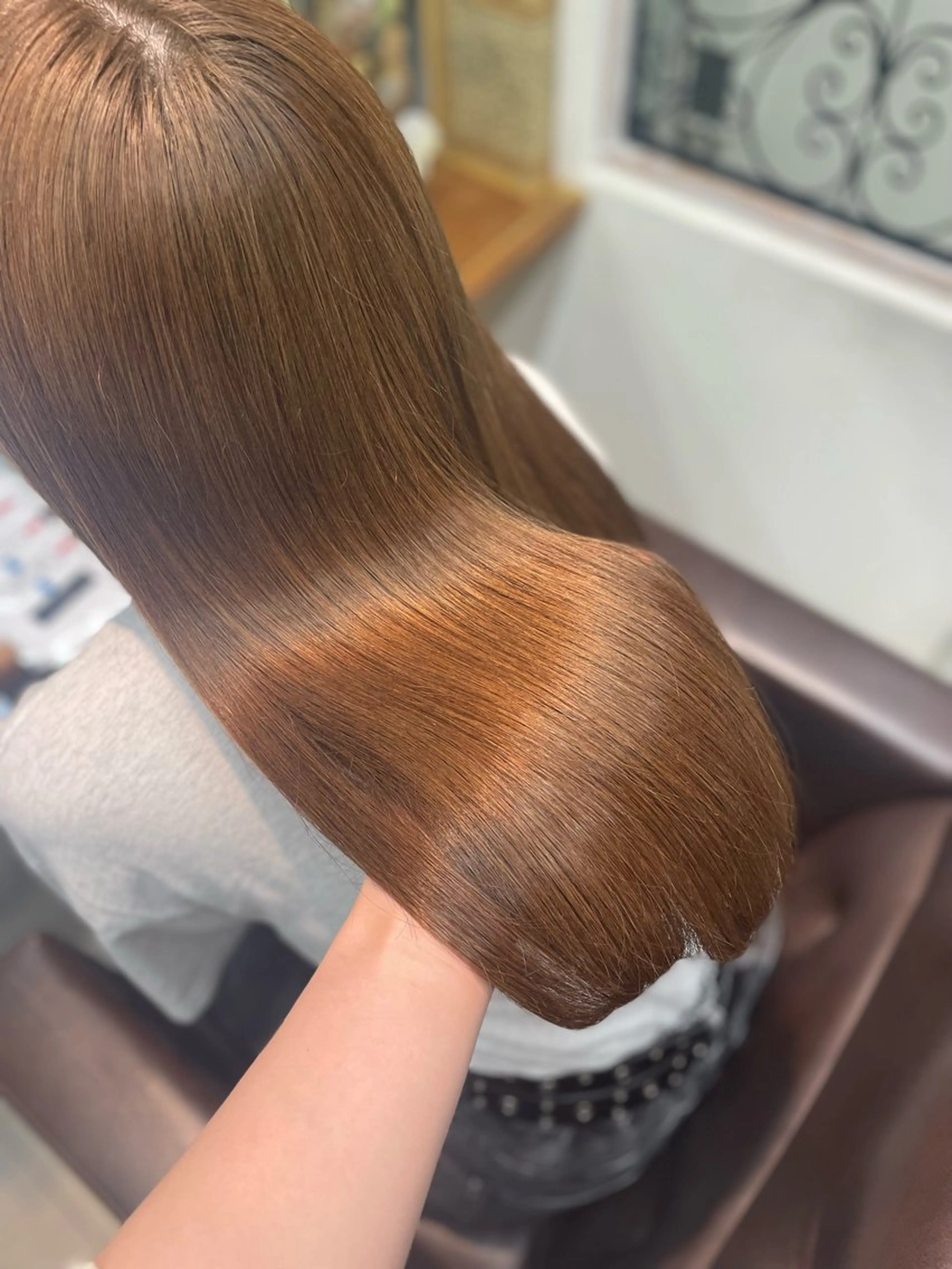 【疲れも取りたい方に‪𓂃🌿𓈒◌】艶カラー＋髪質改善トリートメント＋炭酸ヘッドスパ(マッサージ付き)の写真