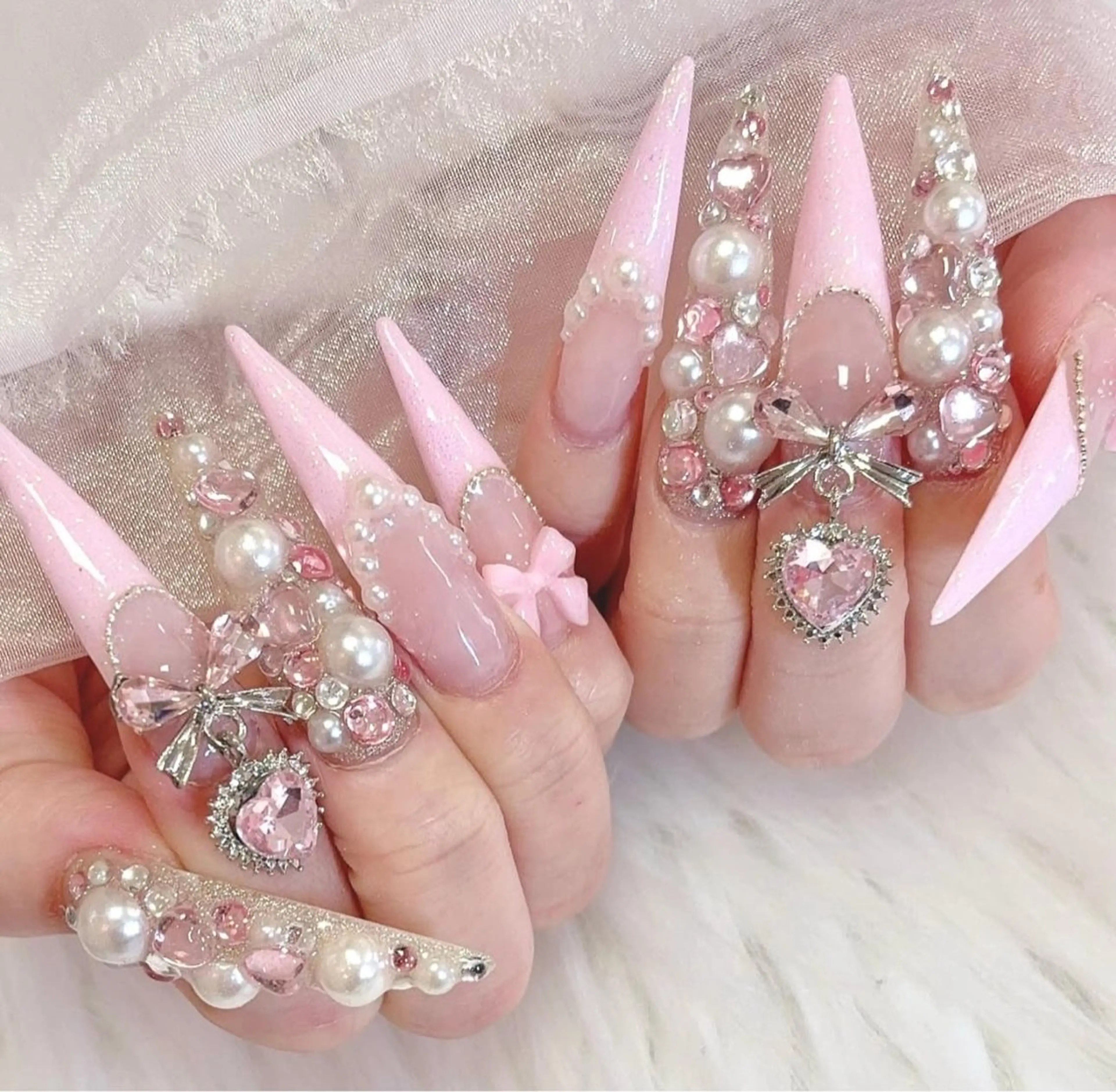 ネイル アートネイル 韓国ネイル 持ち込み ワンホンネイル ハンドネイル Lenie Nail Salonのネイルデザイン