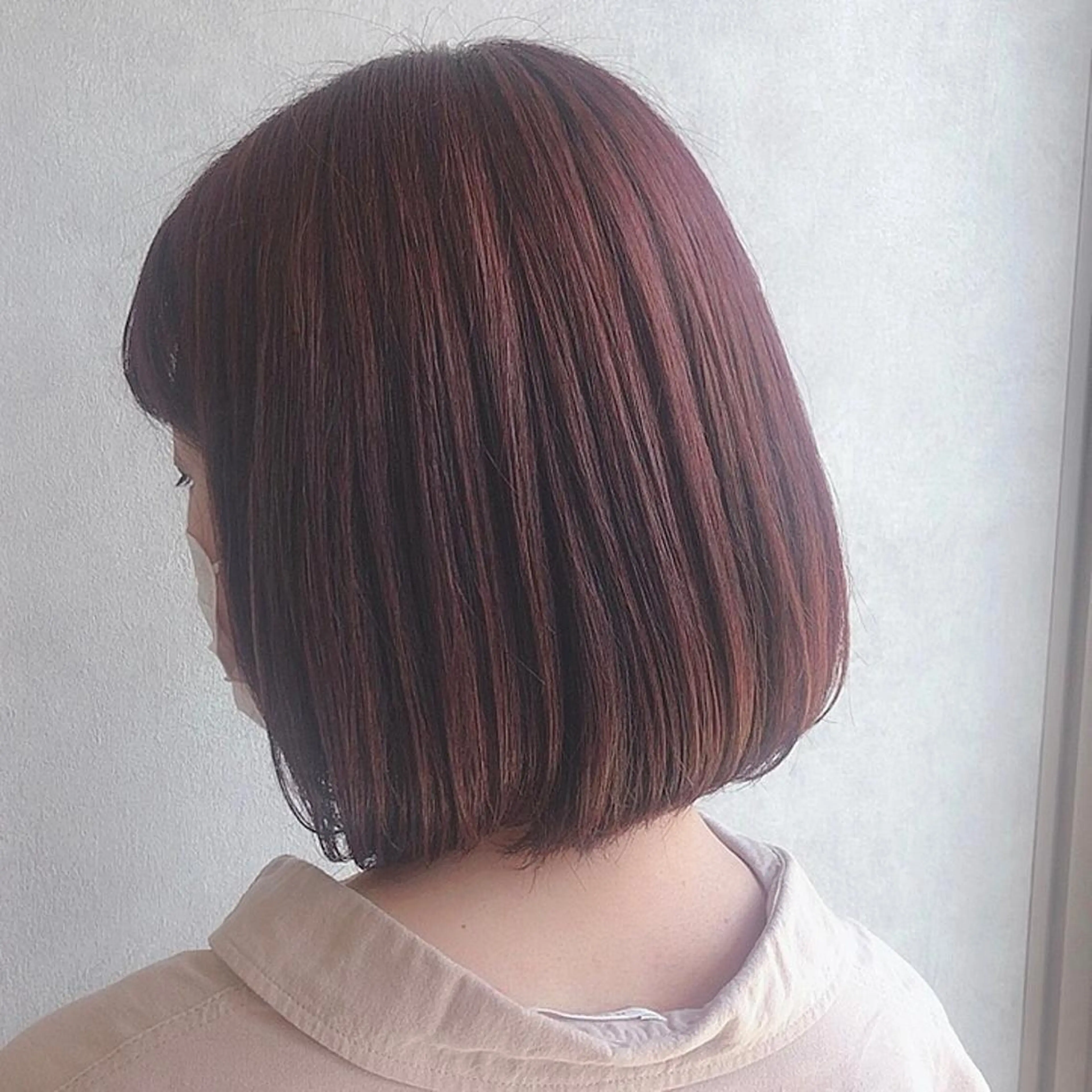 ショート カラー ピンクカラー バイオレットカラー たかはし まいのヘアスタイル