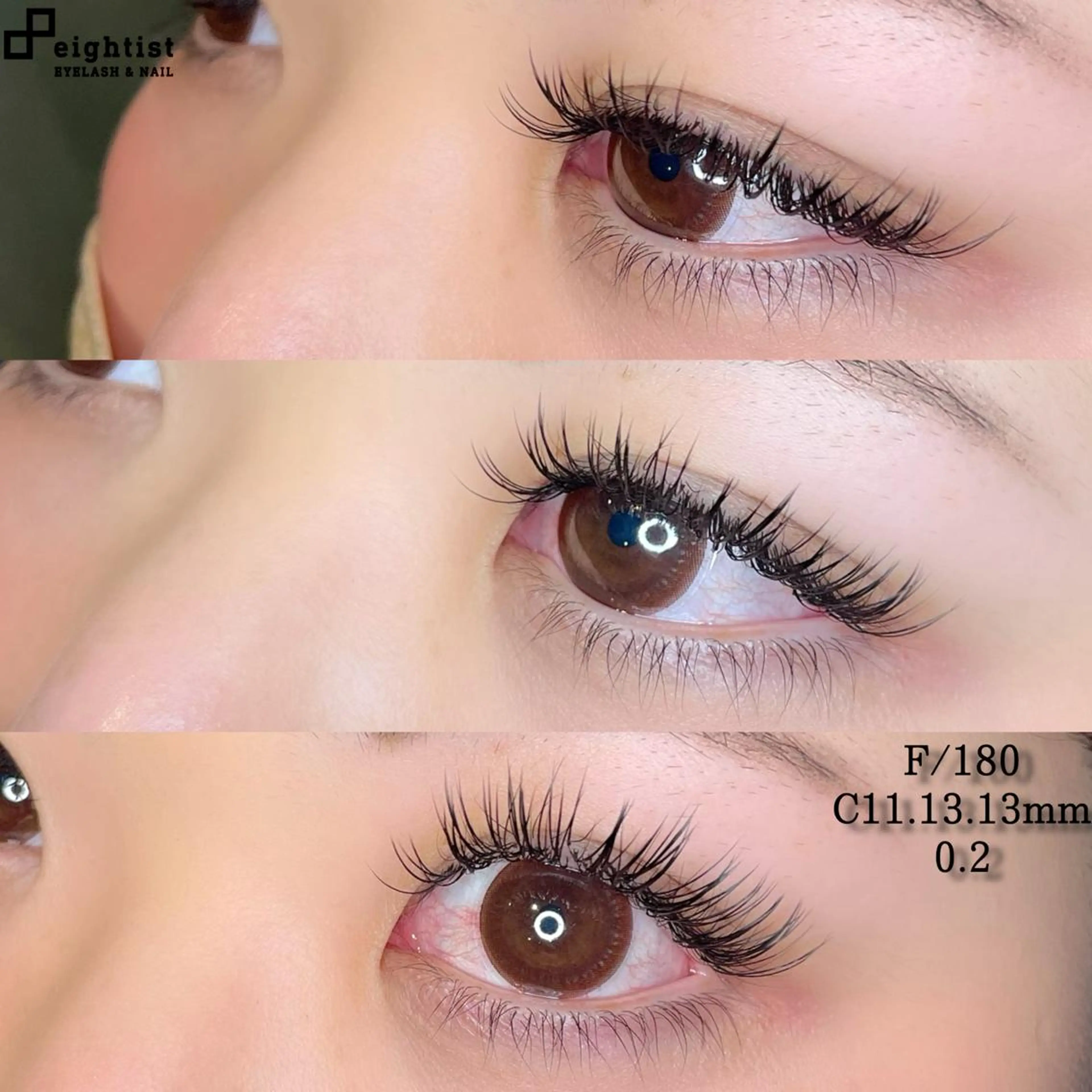 マツエク・マツパ フラットラッシュ kakimoto .hのマツエク・マツパデザイン