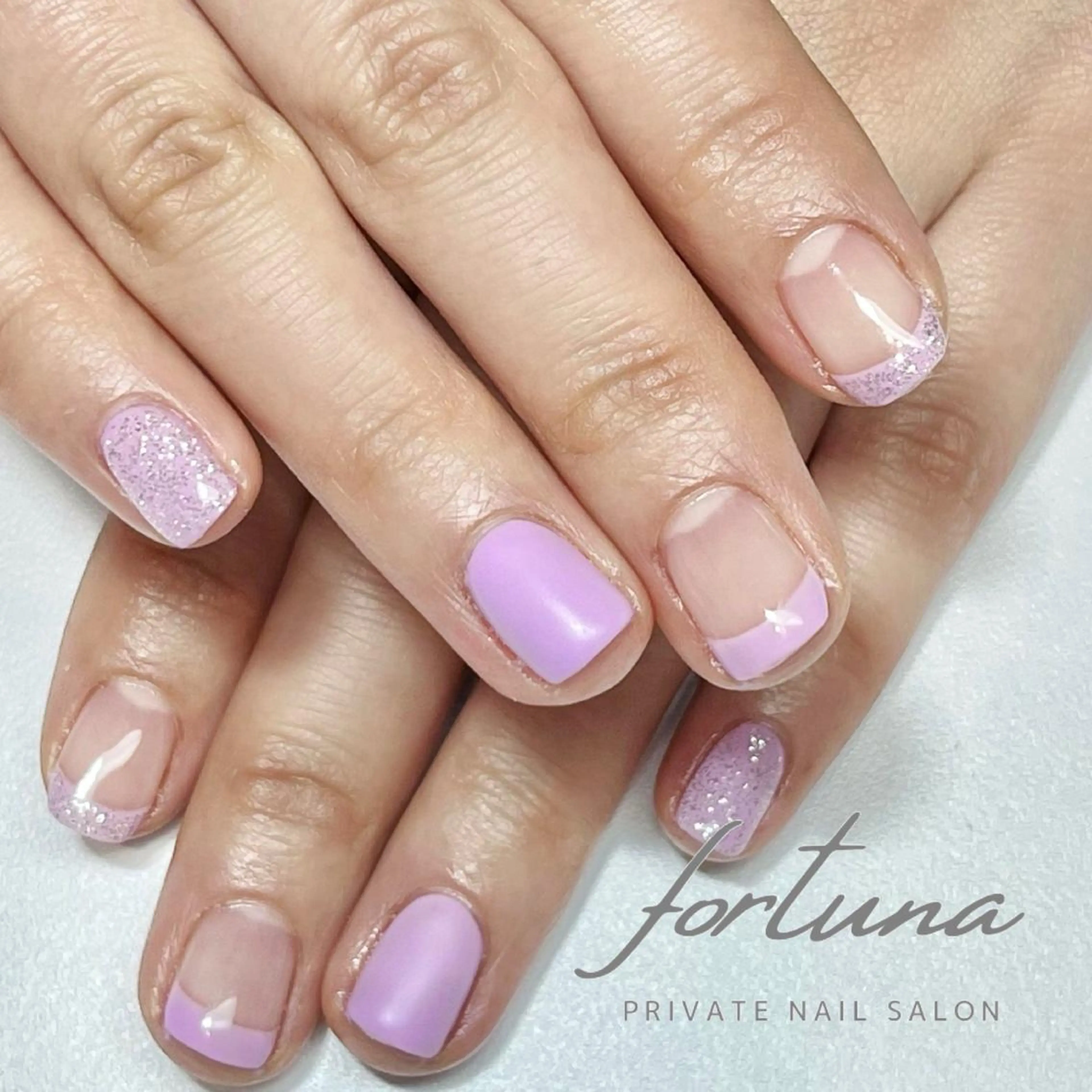 ネイル フレンチネイル マットネイル ハンドネイル fortuna 武藤裕美のネイルデザイン