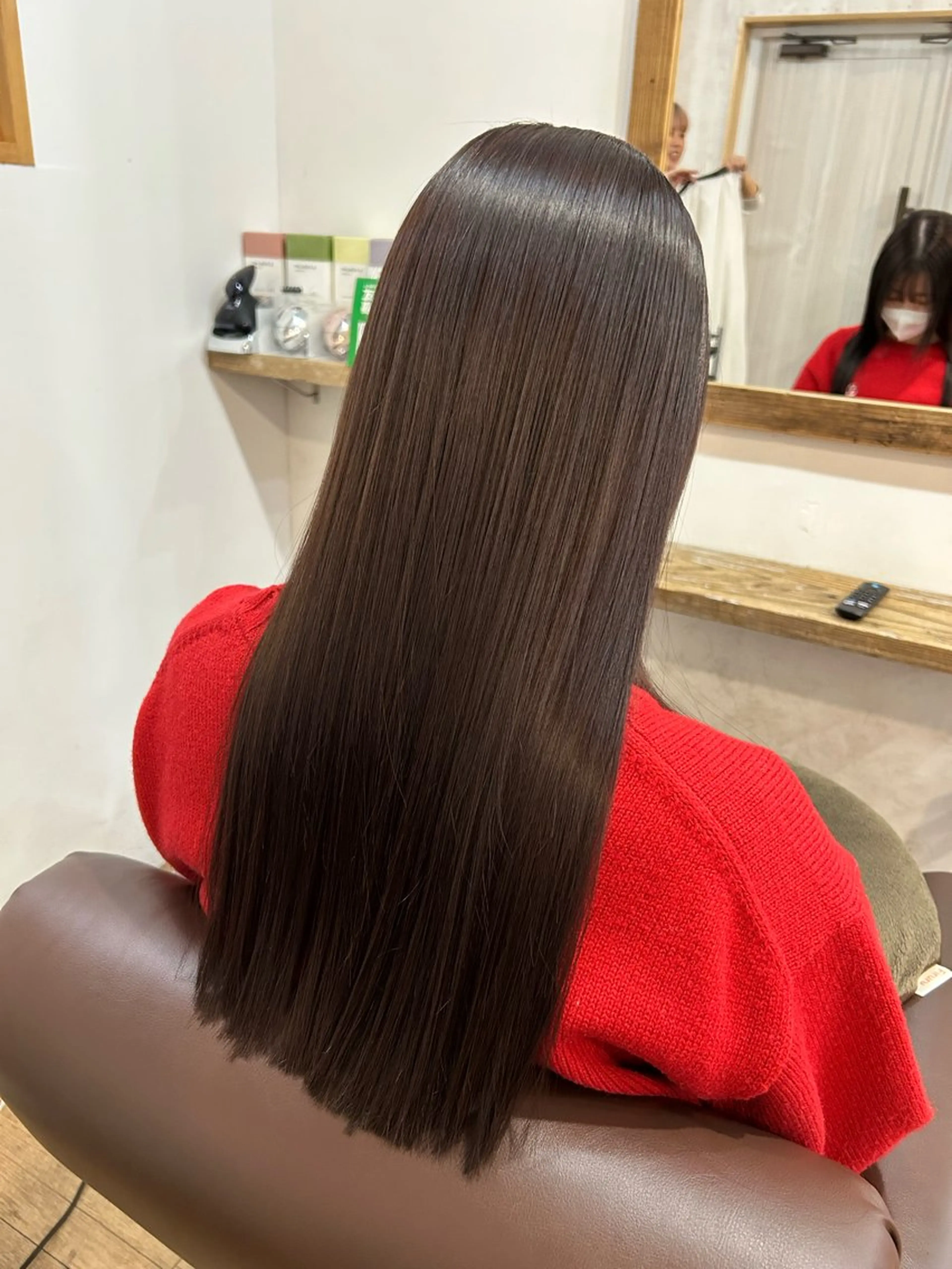 ロング カラー ブリーチ ブラウンカラー 透明感カラー ブリーチなしカラー カット ヘアカラー 古澤 杏奈のヘアスタイル