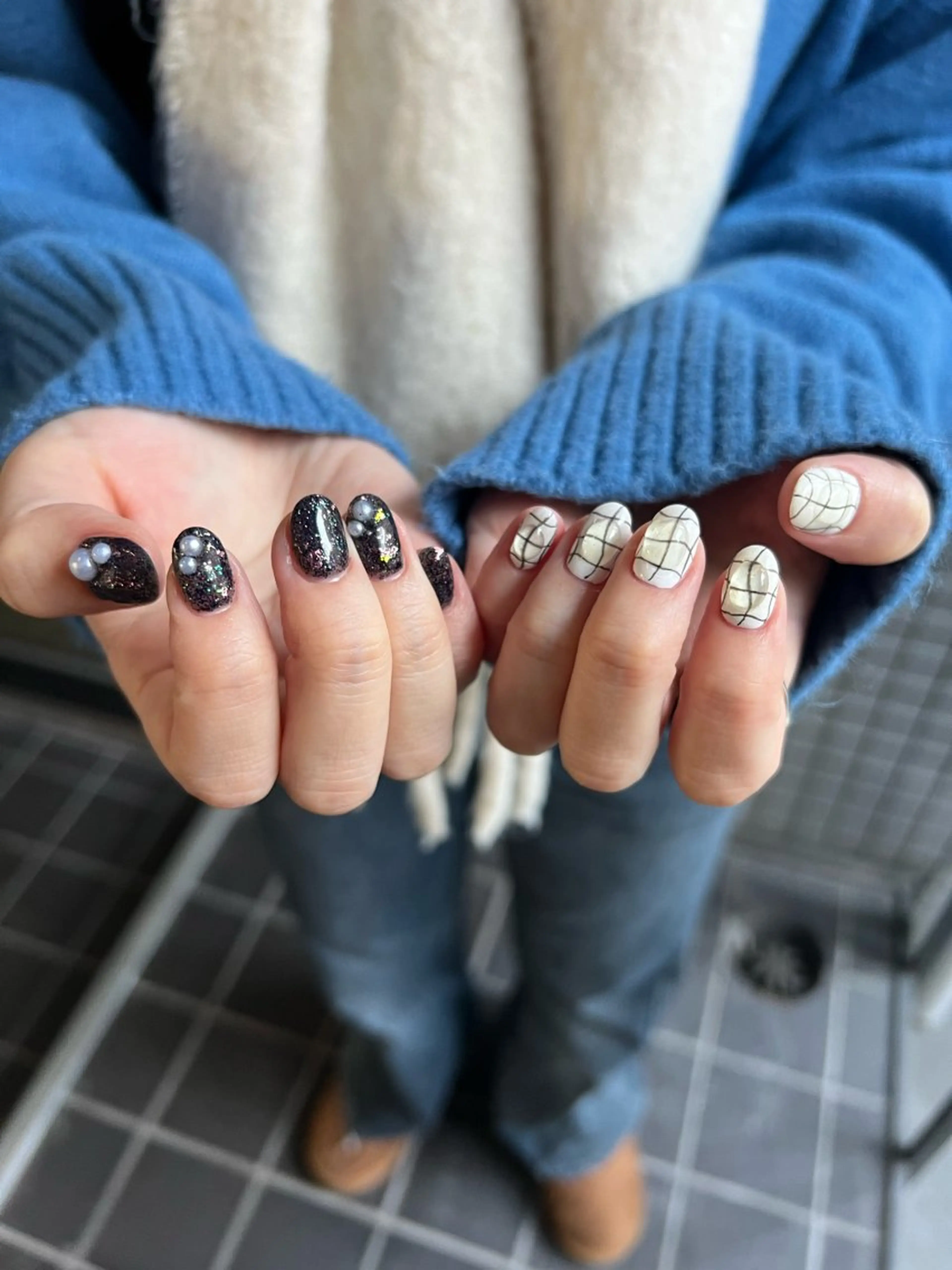 ネイル ハンドネイル Hata nail 🎀個性派ニュアンスのネイルデザイン