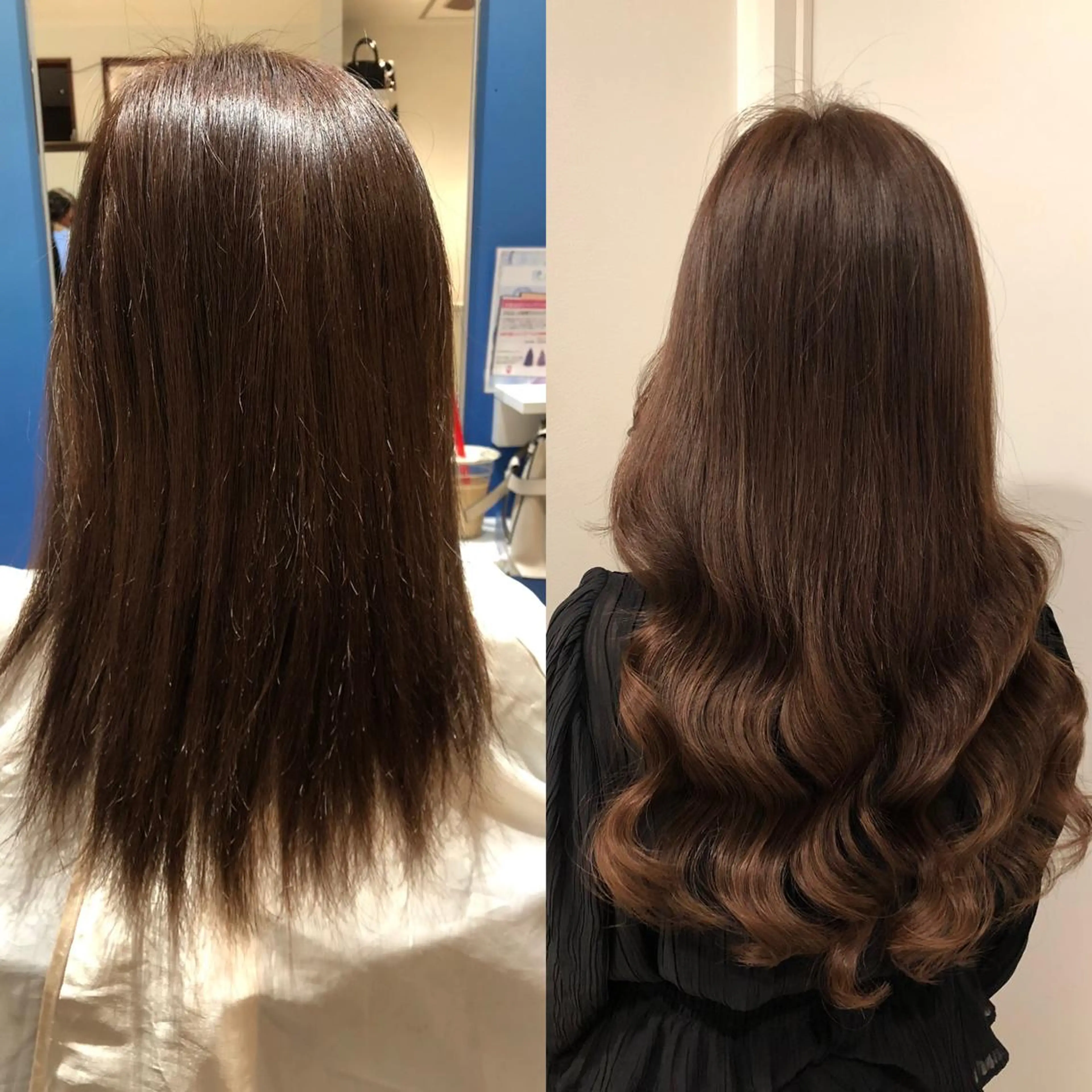 ロング カラー シールエクステ バレイヤージュ ミストバング ダブルカラー  フェイスフレーミング ヘアカラー エクステ 🧡艶髪ちゅるん髪 🫧🧡YUKI❄️のヘアスタイル