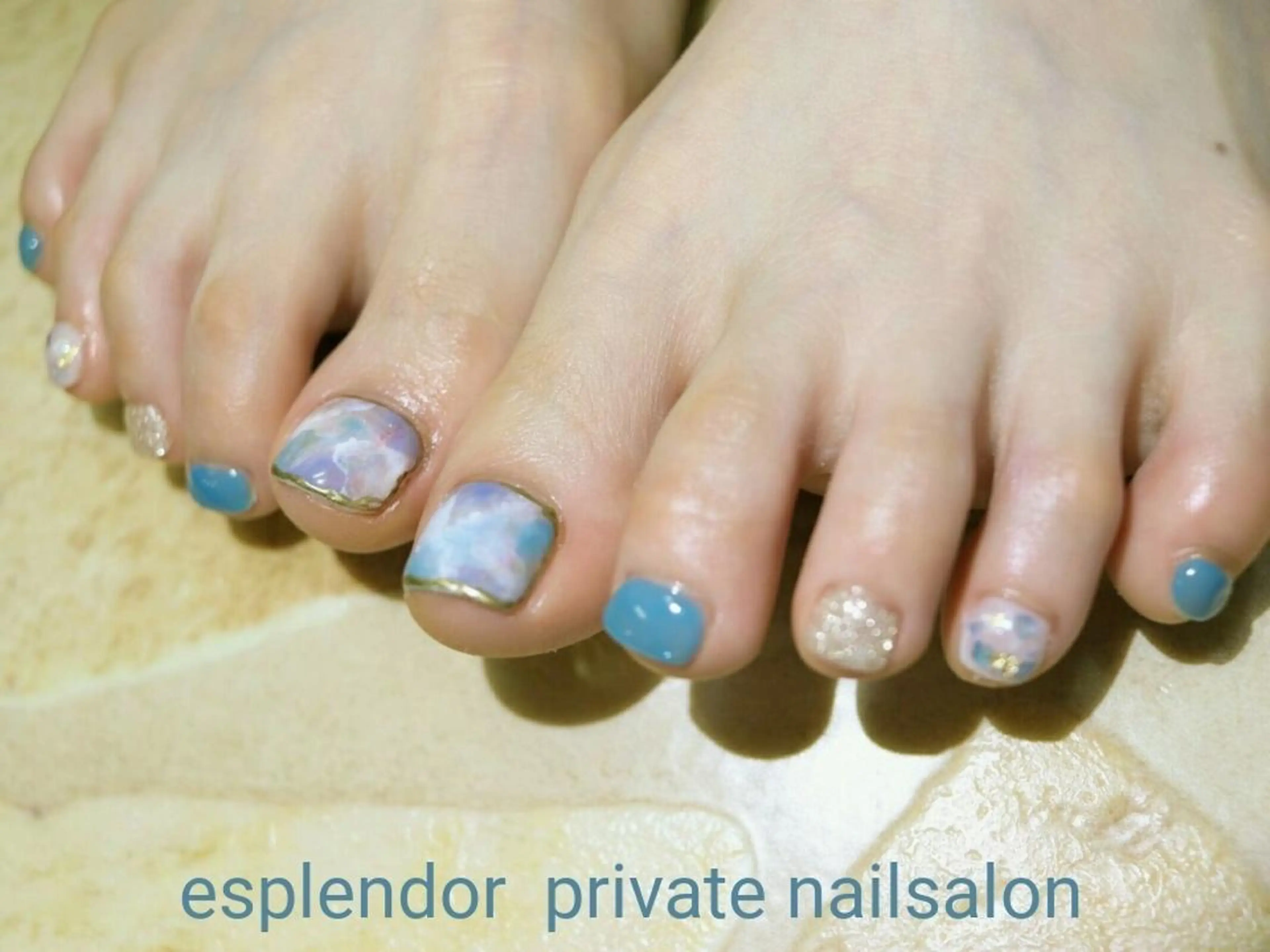 ネイル アートネイル キラキラネイル 持ち込み esplendor  小野寺のネイルデザイン