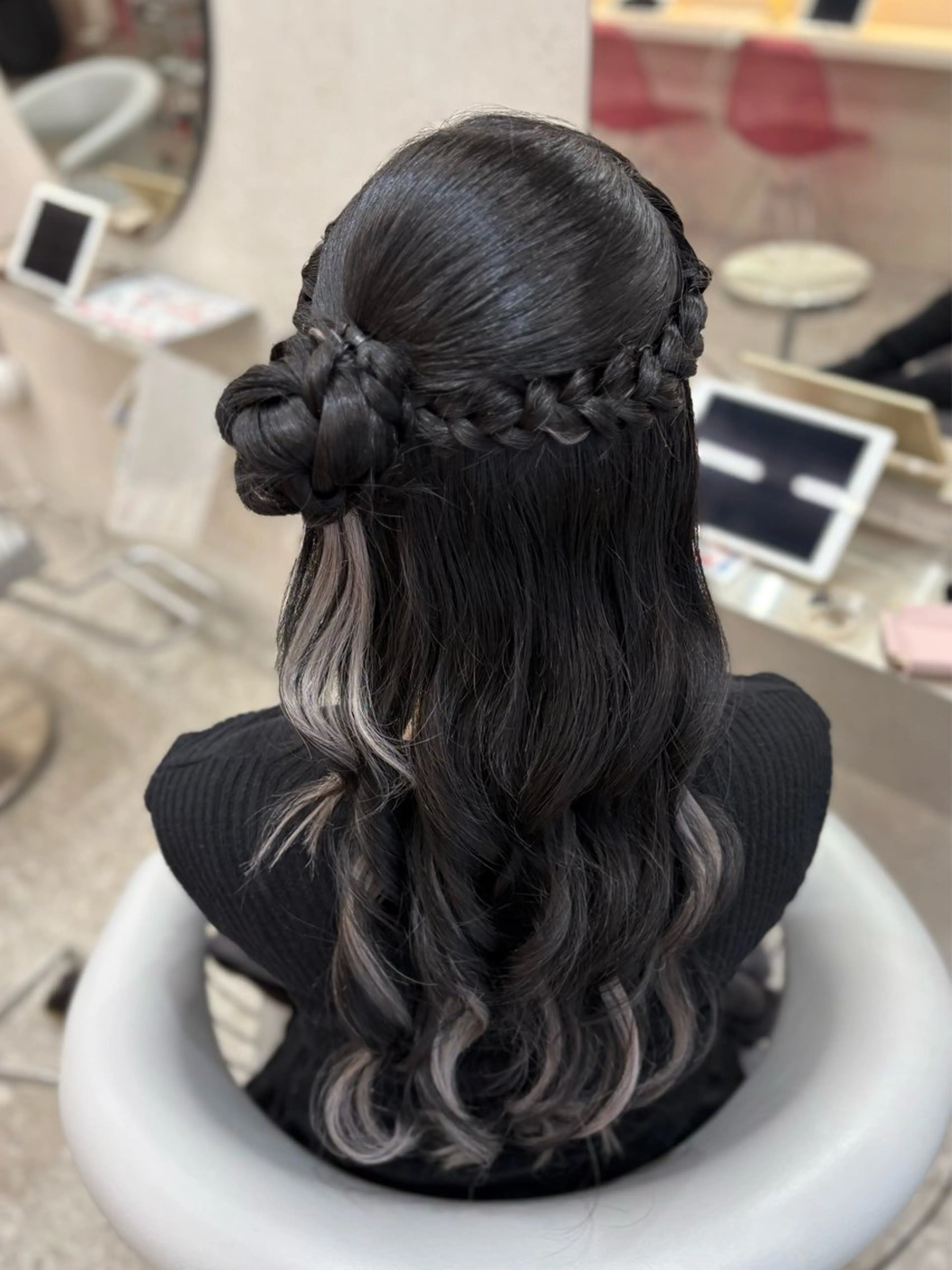 ロング ヘアアレンジ ヘアセット 新宿/韓国ヘア 中明度カラー/かやのヘアスタイル