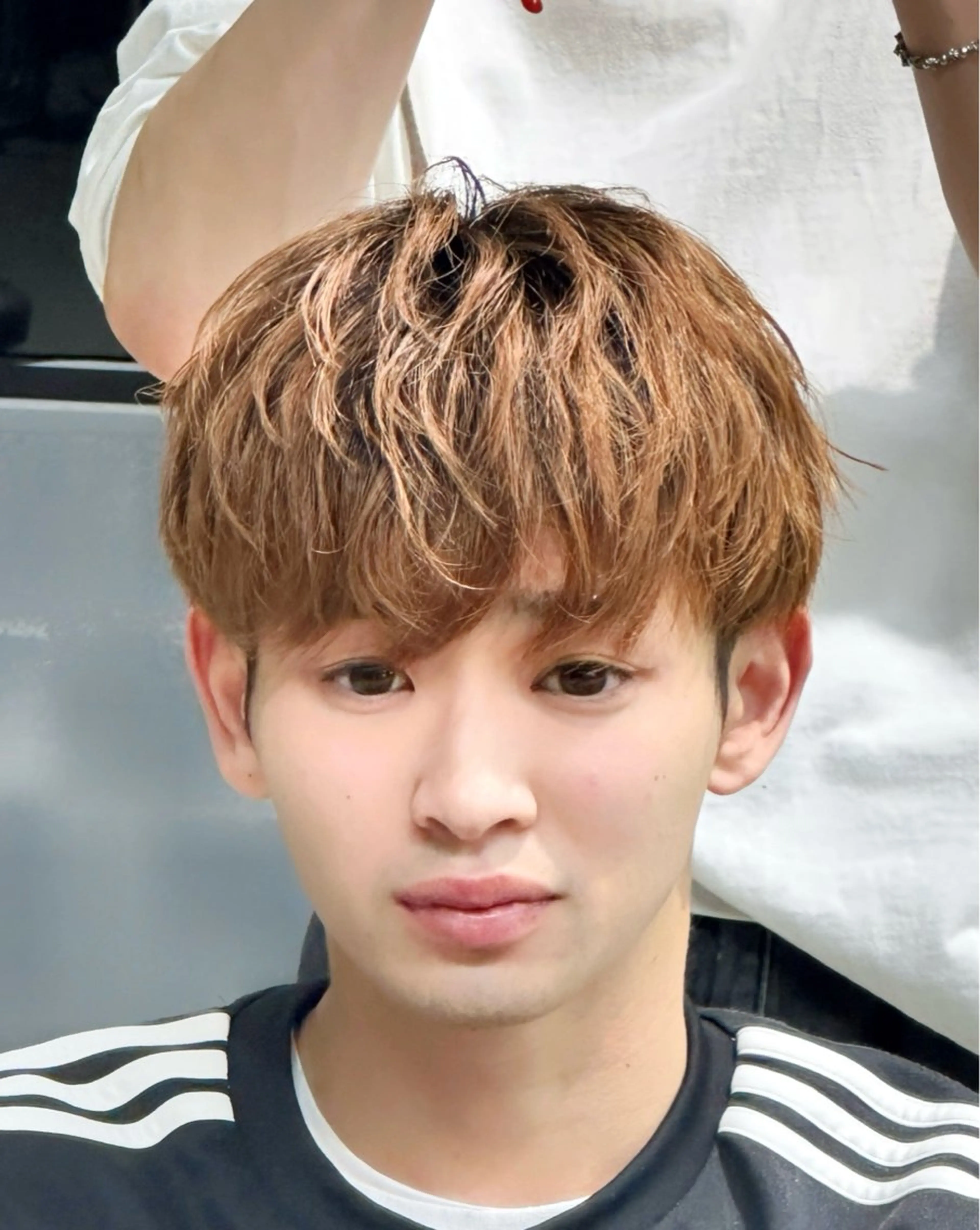 カラー メンズ メンズブリーチ メンズハイトーン ベージュカラー ブリーチ ハイトーンカラー ヘアカラー ⭐️佐藤壮也⭐️ 柔らかモテカラー🤎のヘアスタイル
