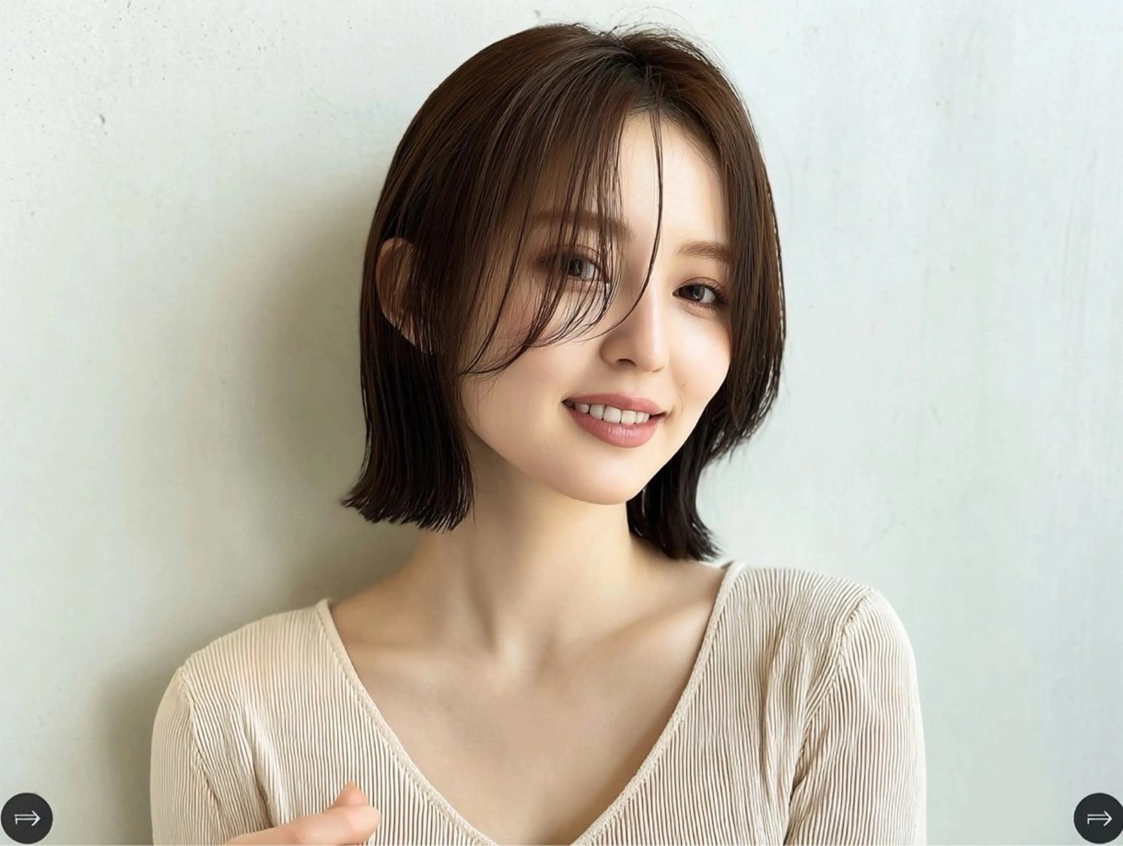 【人気No.1】カット+髪質改善カラー+リンゴ幹細胞トリートメント ￥13970の写真