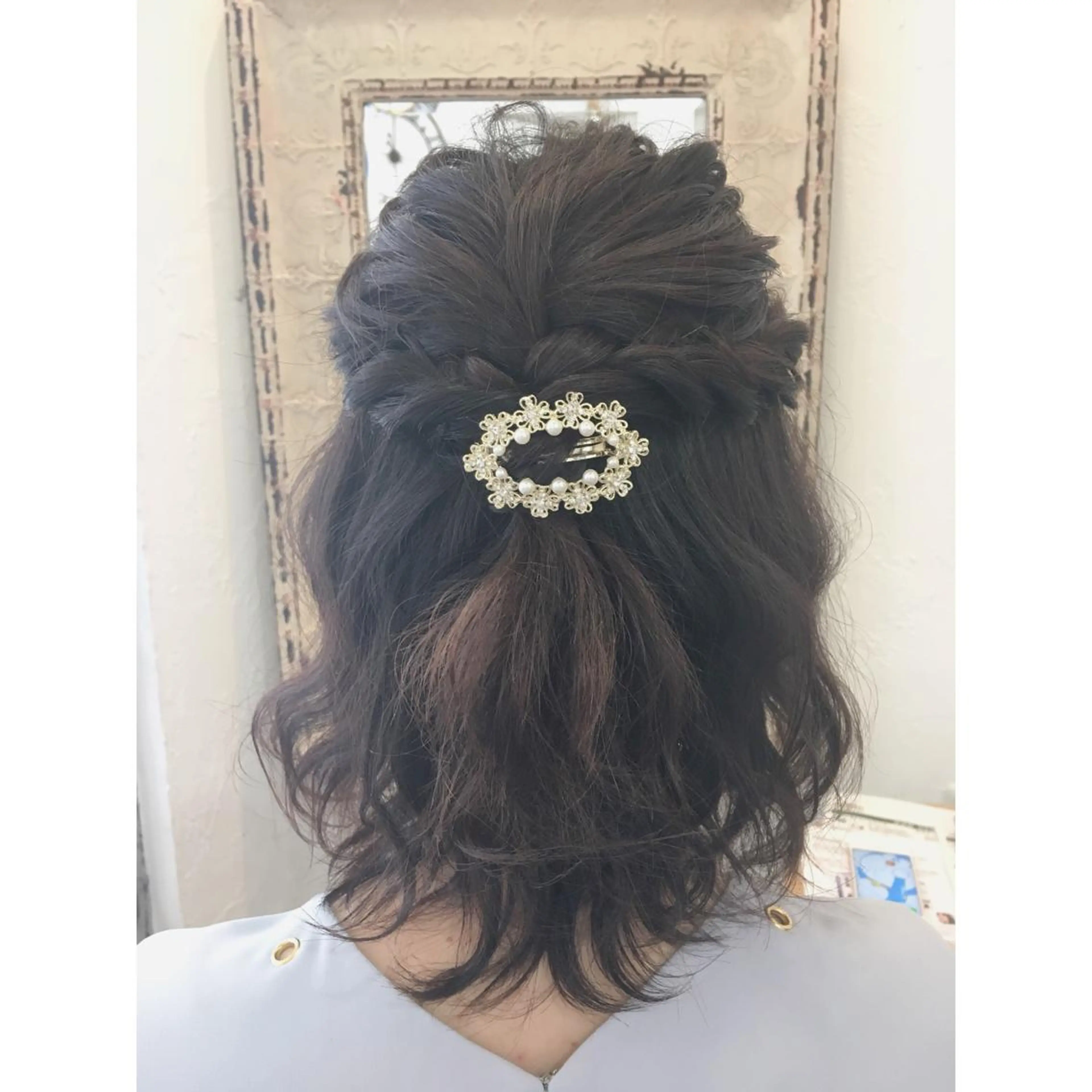 ミディアム ヘアアレンジ ボブ fio マナミのヘアスタイル