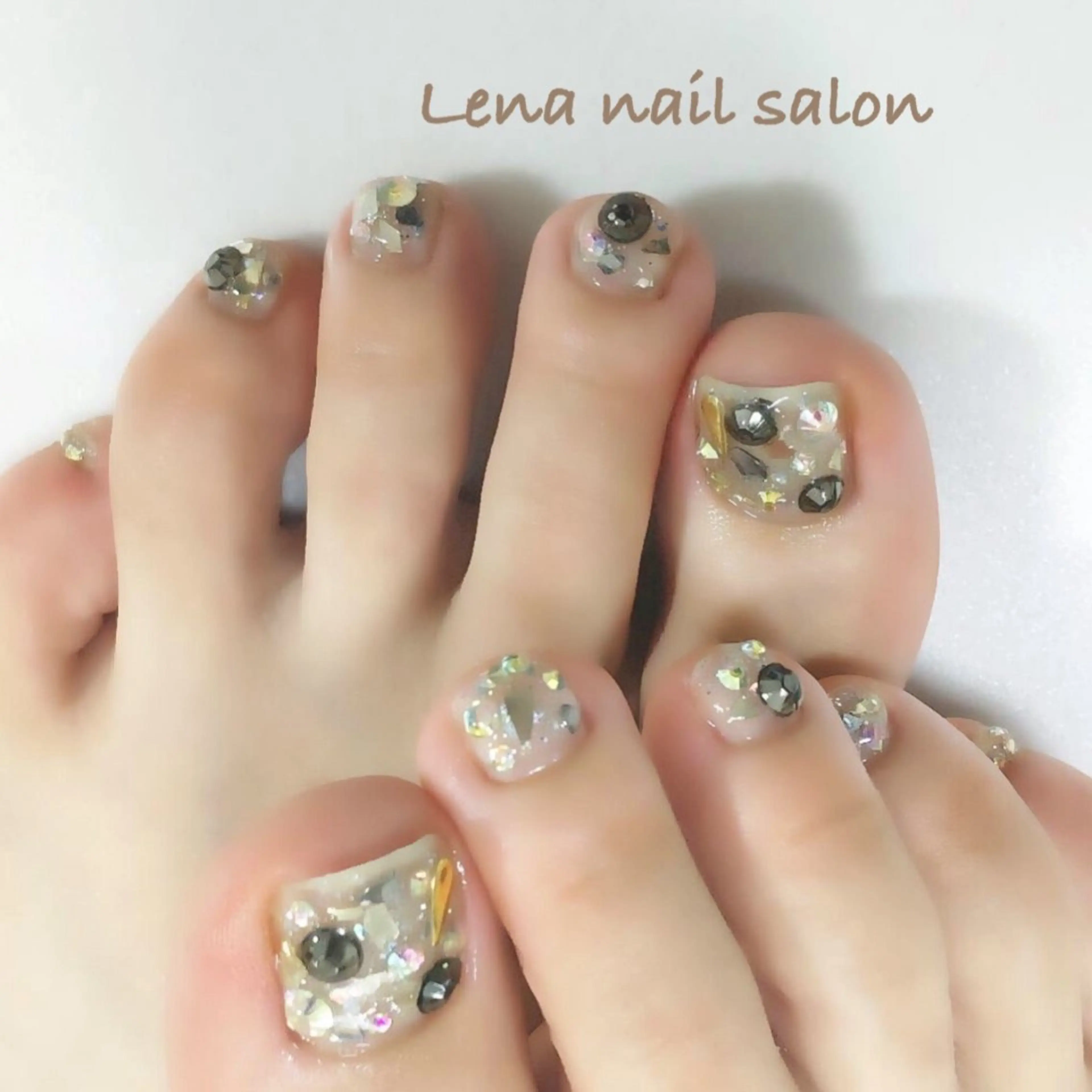 ネイル フットネイル 自爪育成ネイルケア Lena  nailのネイルデザイン