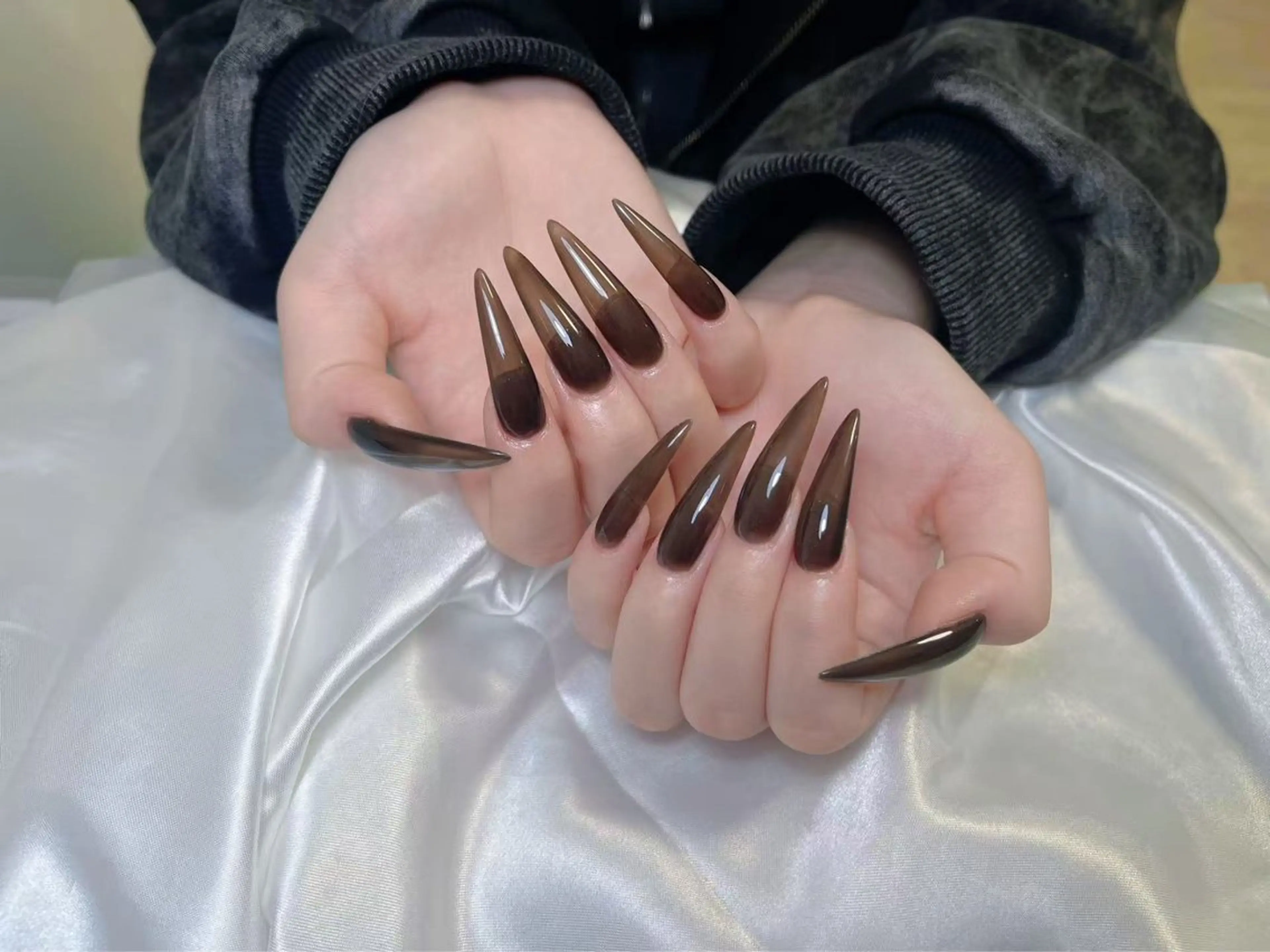 ネイル 長さ出し Amina nail salonのネイルデザイン