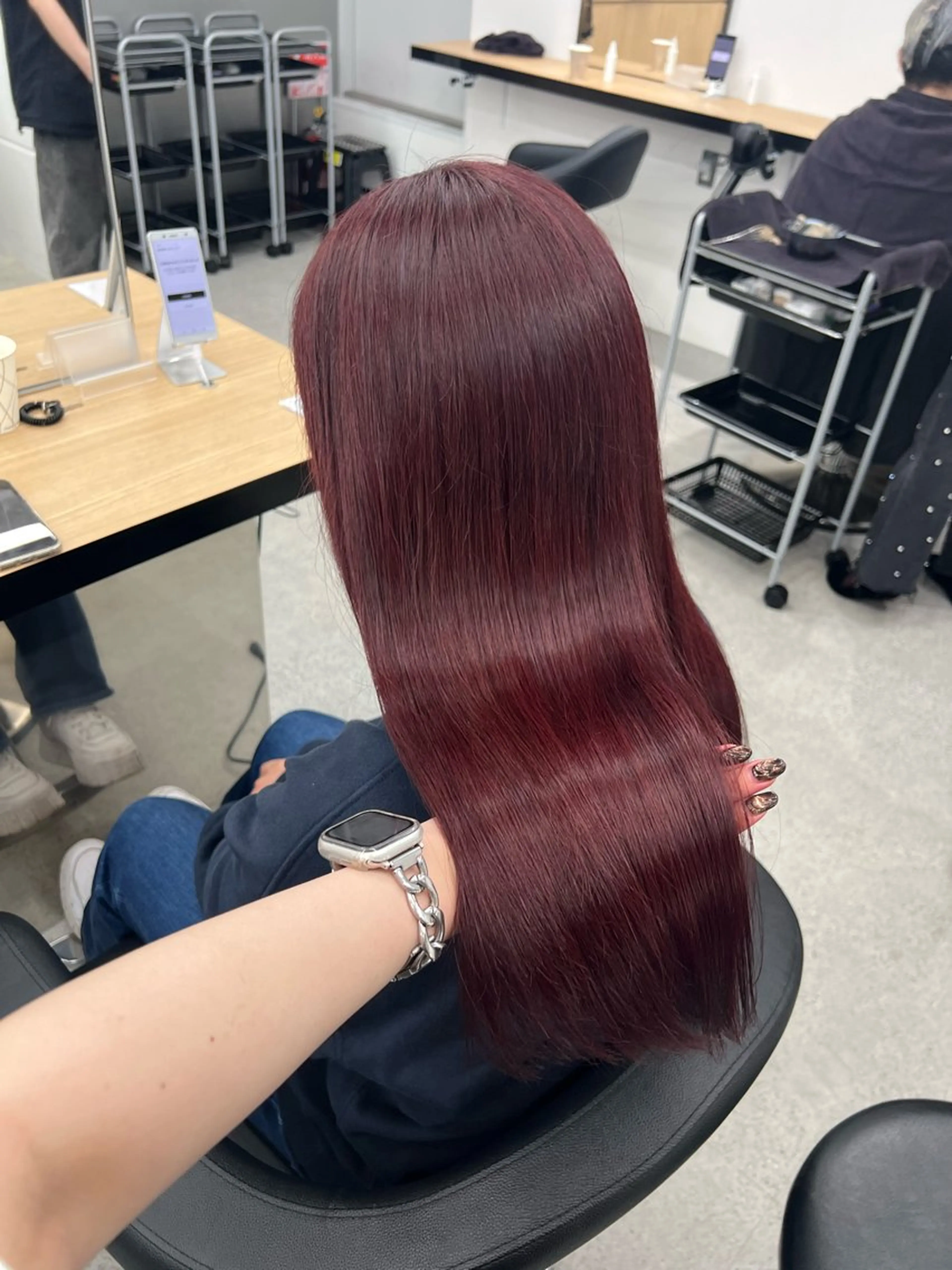 ロング カラー ヘアアレンジ AYUMI/赤み消し /ブラウンカラーのヘアスタイル