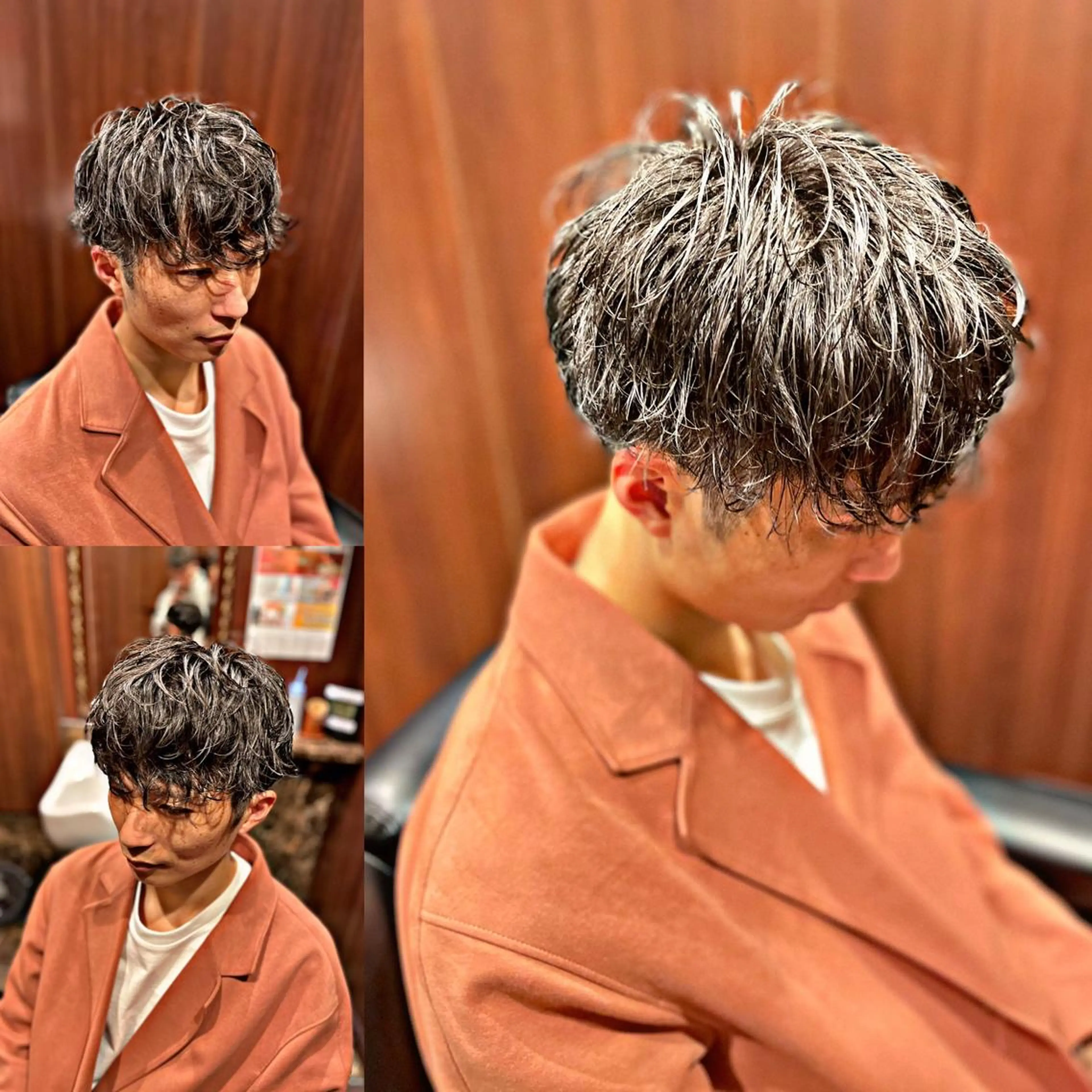 ミディアム ミディアムパーマ ツイストパーマ ガンバレ原田 航海のヘアスタイル