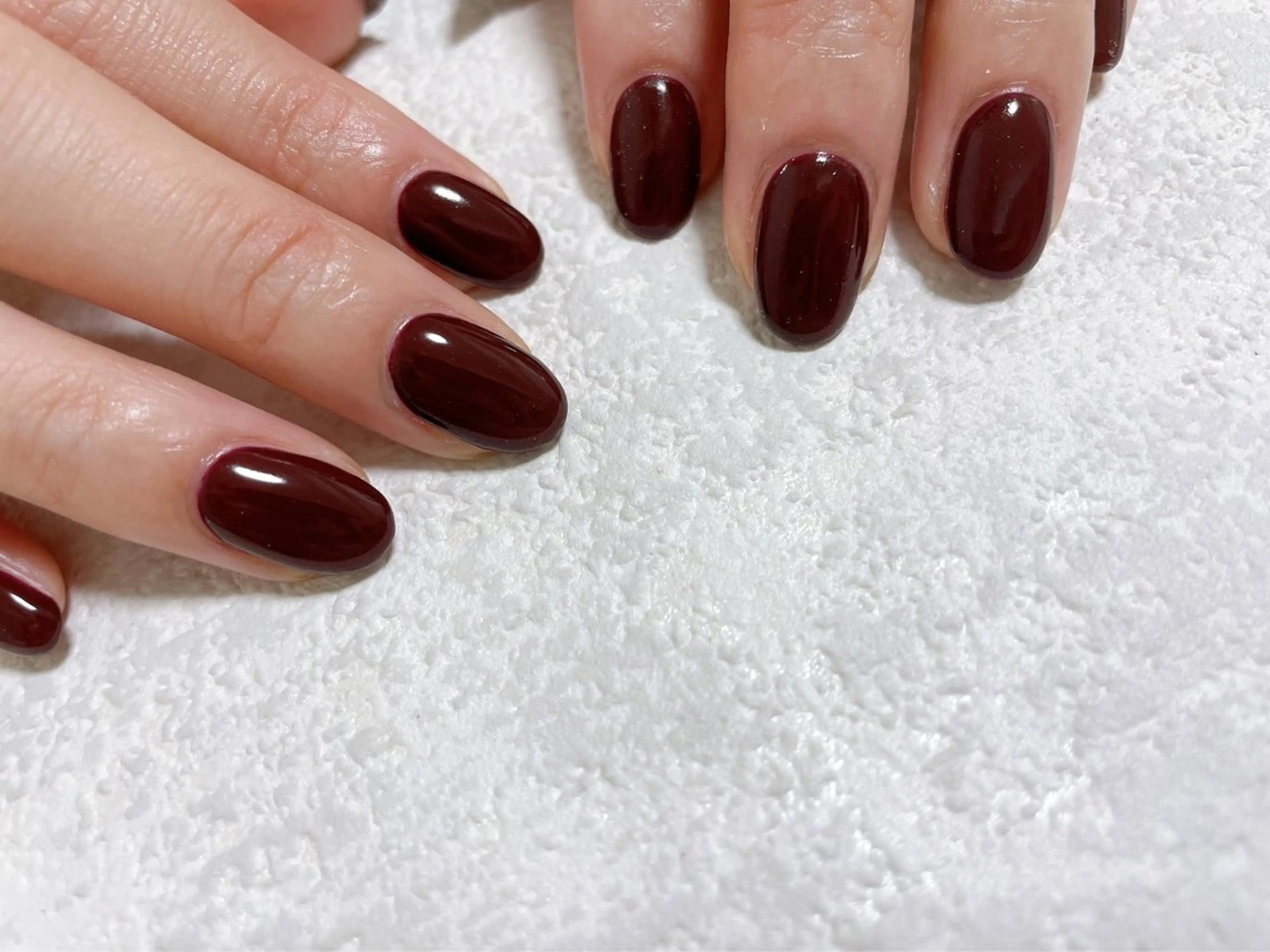 ネイル ブラウン ジェルネイル 韓国ネイル メンズネイル ワンカラーネイル kiki nail たまプラーザのネイルデザイン