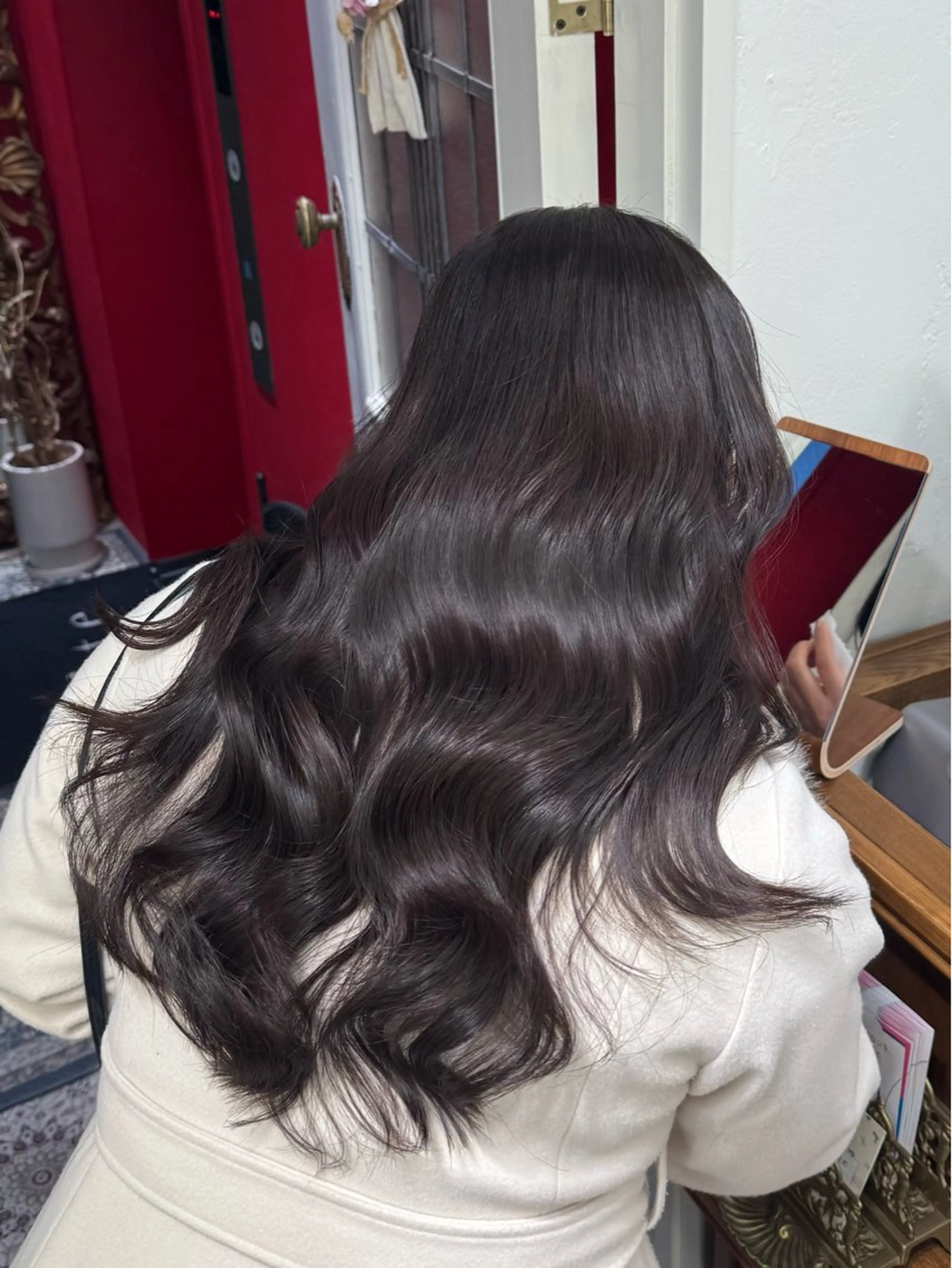 ロング カラー カット ヘアカラー ウルフ/レイヤー /髪質改善　ナユタのヘアスタイル