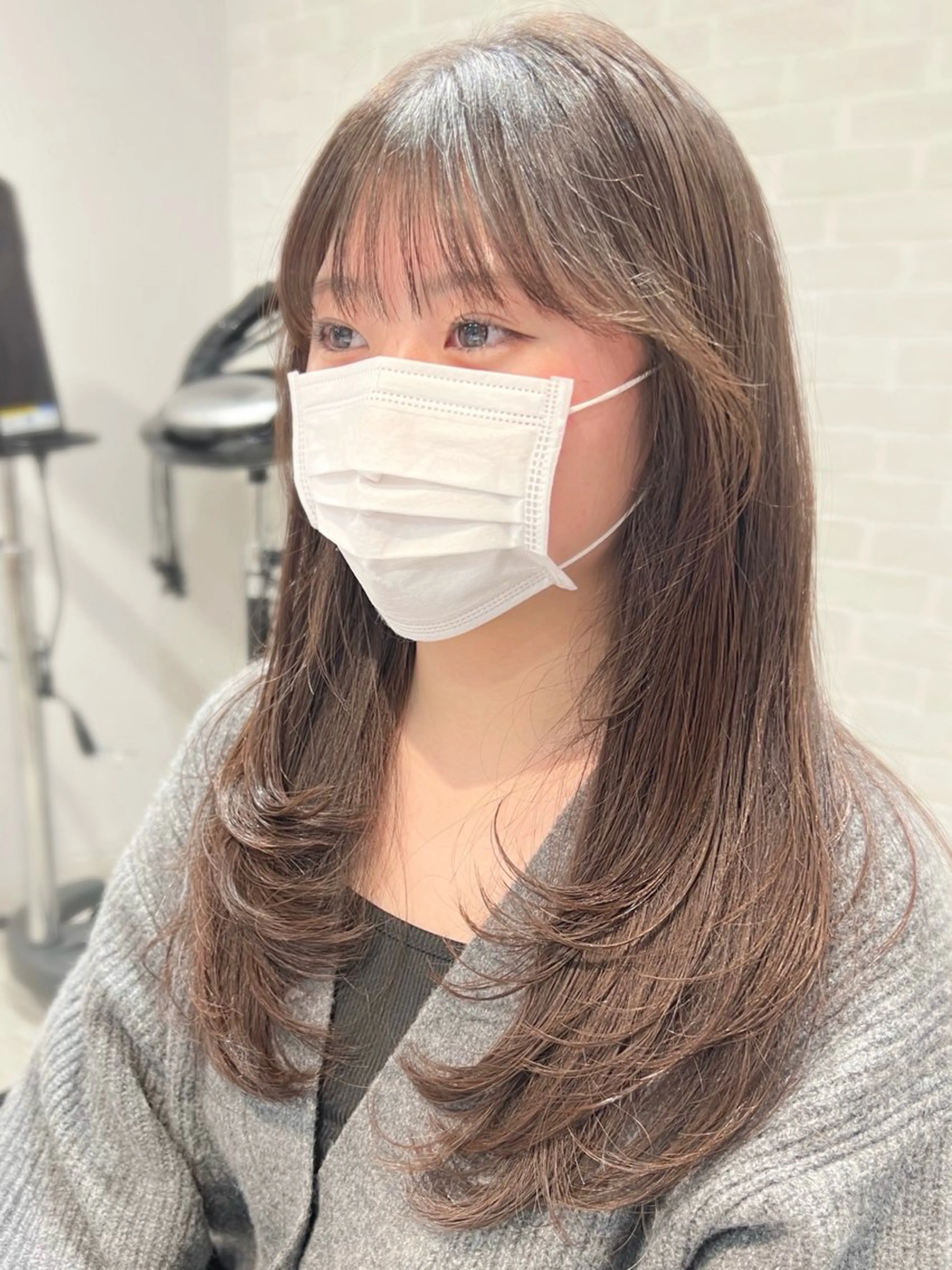 ロング レイヤーカット ハイレイヤー/顔周り /レイヤーカットのヘアスタイル